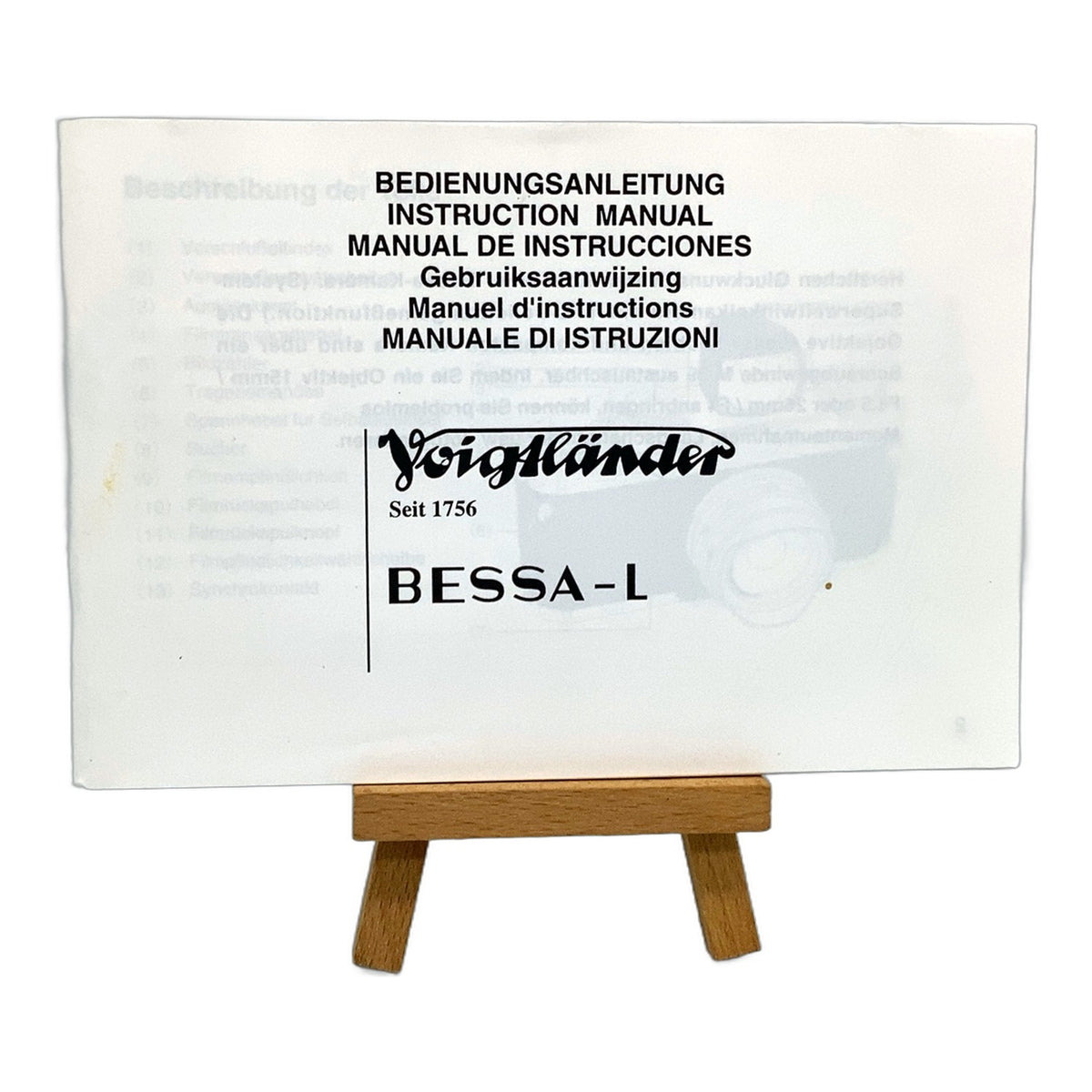 Voigtländer Bessa I Bedienungsanleitung Deutsch