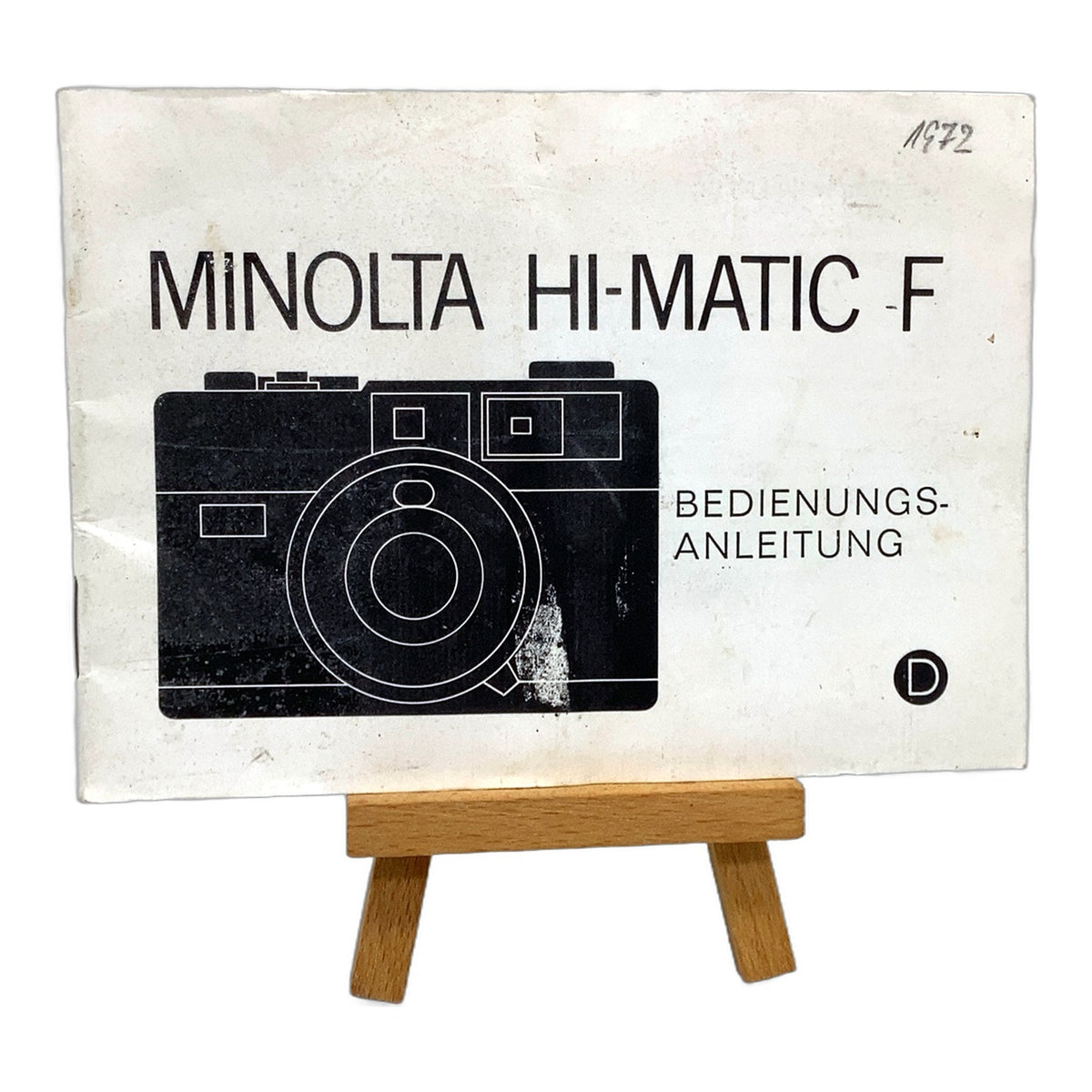 Minolta HI-Matic F Gebrauchsanweisung Instruction Bedienungsanleitung Deutsch