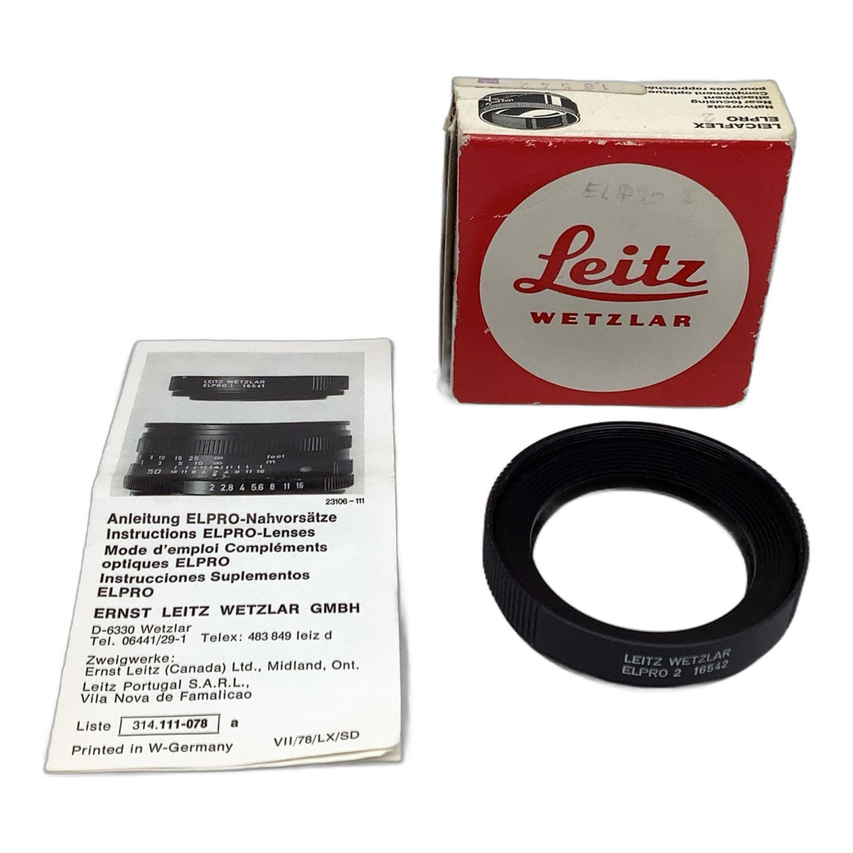 Leica Leitz Nahlinse Close-Up Elpro 2 16542 in OVP Filter 55mm Kreisförmig