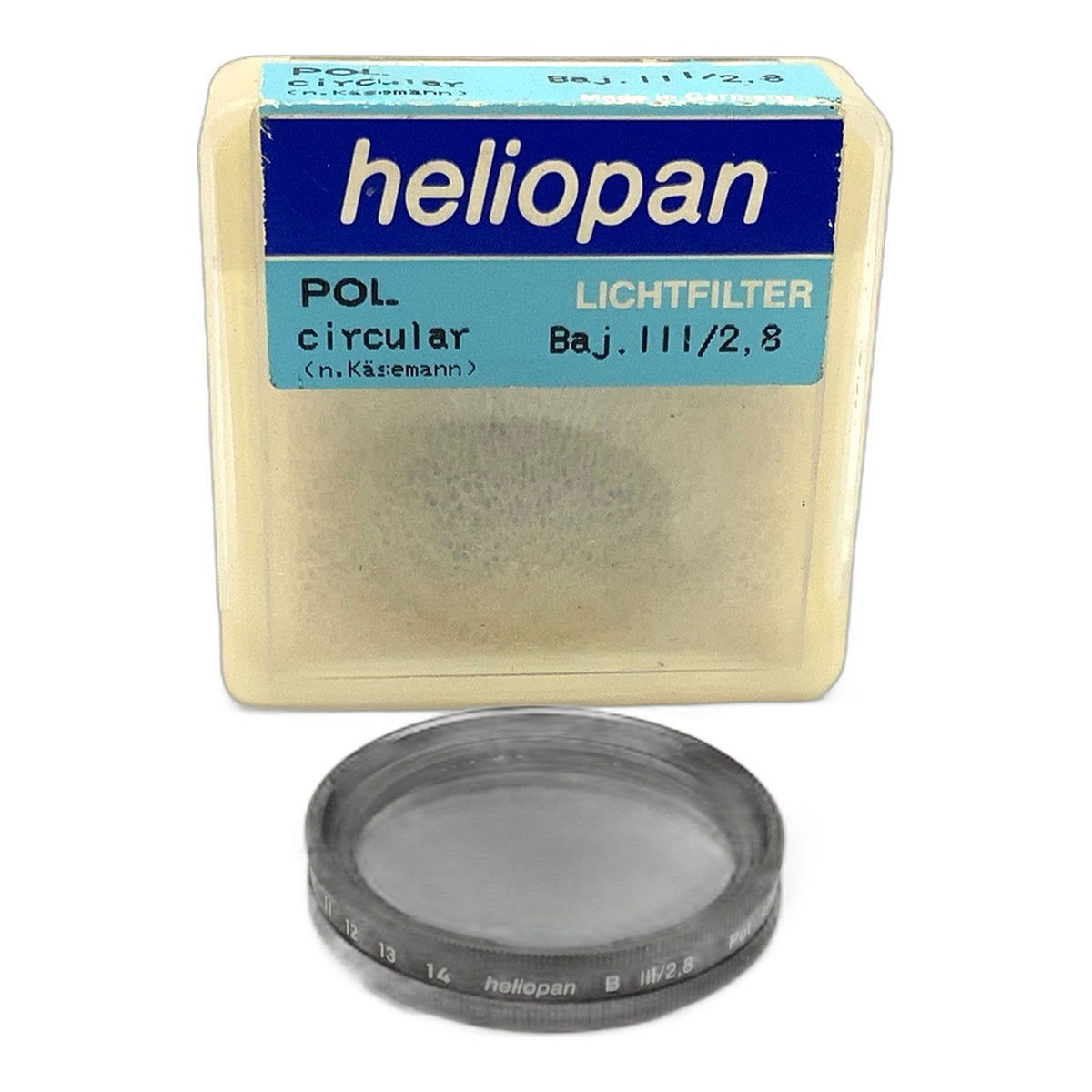 Heliopan Polfilter Pol circ. n.Käsemann 2.5x in Box Filter Bajonett III/2,8