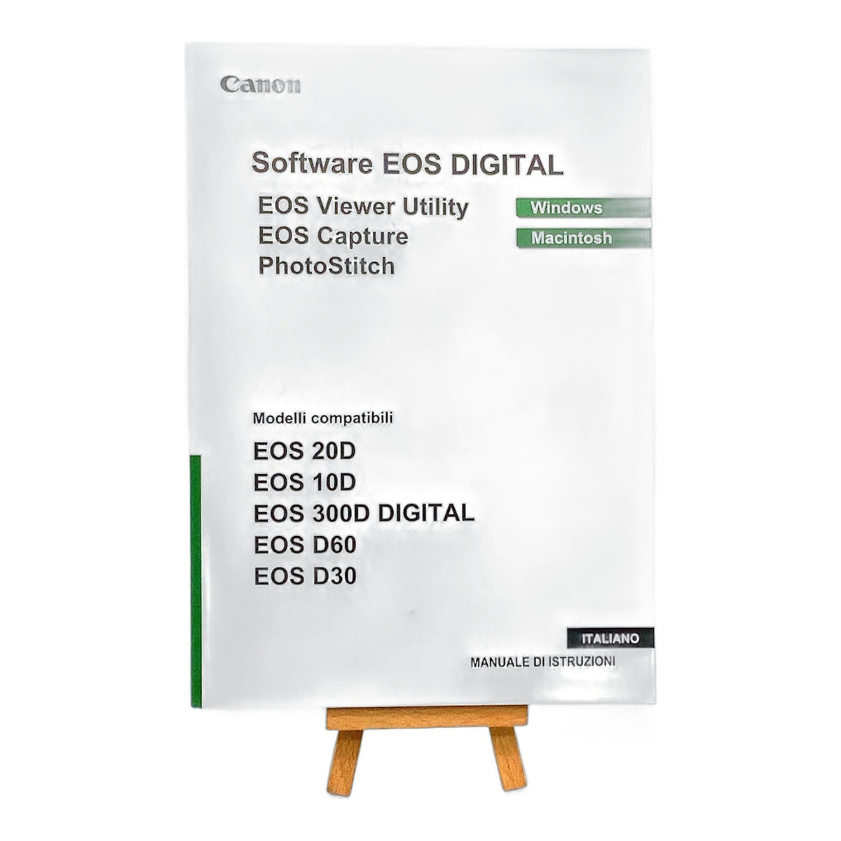 Canon Software Eos digital Bedienungsanleitung User Manual Handbuch Italienisch