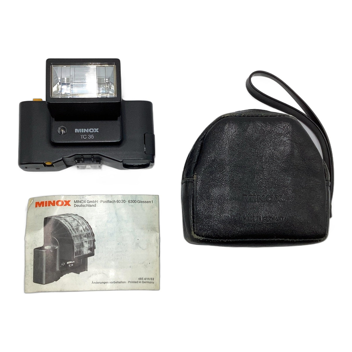Minox TC35 Blitzgerät für Minox 35 Serie Kamera Blitz Flash Licht mit Tasche