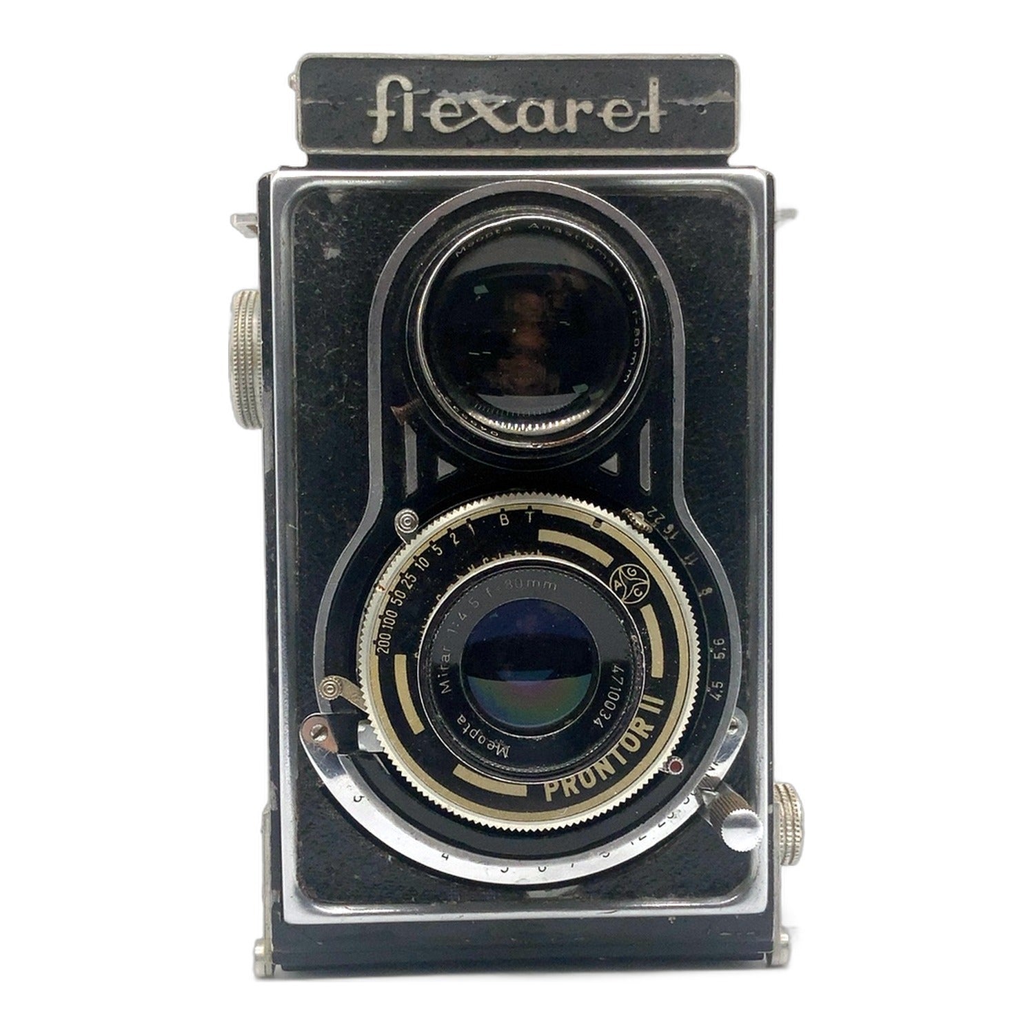 Meopta flexaret TLR mit Mirar 80mm 1:4.5 Zweiäugige Kamera