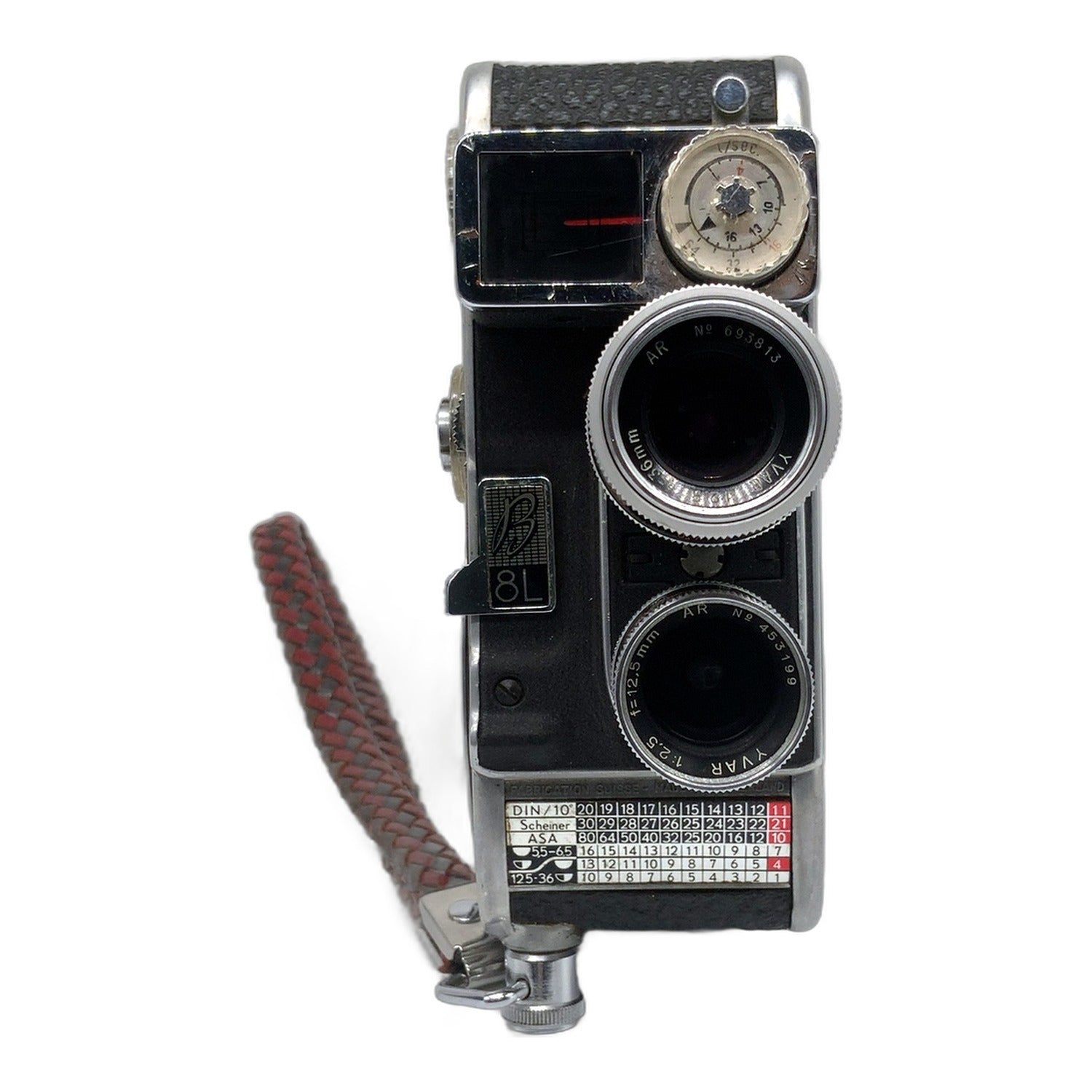 Bolex Paillard B 8L Filmkamera mit Yvar 1:2.8 f=36mm Cine Camera Movie Camera