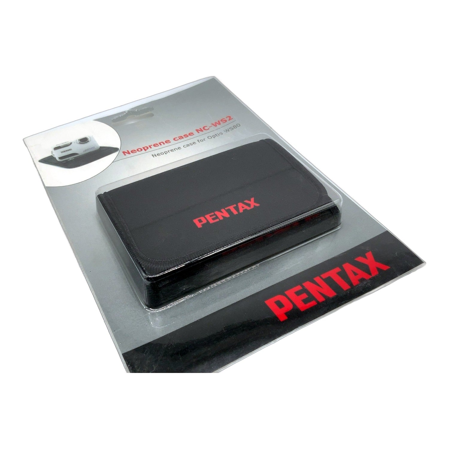 Pentax Neoprene case NC-WS2 for Optio WS80 Tasche Schwarz Kameratasche
