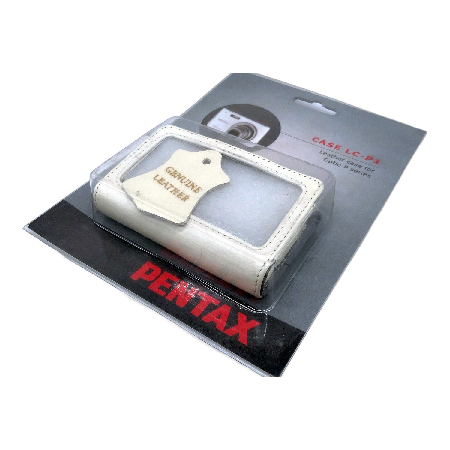 Pentax Case LC-P1 Leather case for Optio P series Tasche Weiß Kameratasche