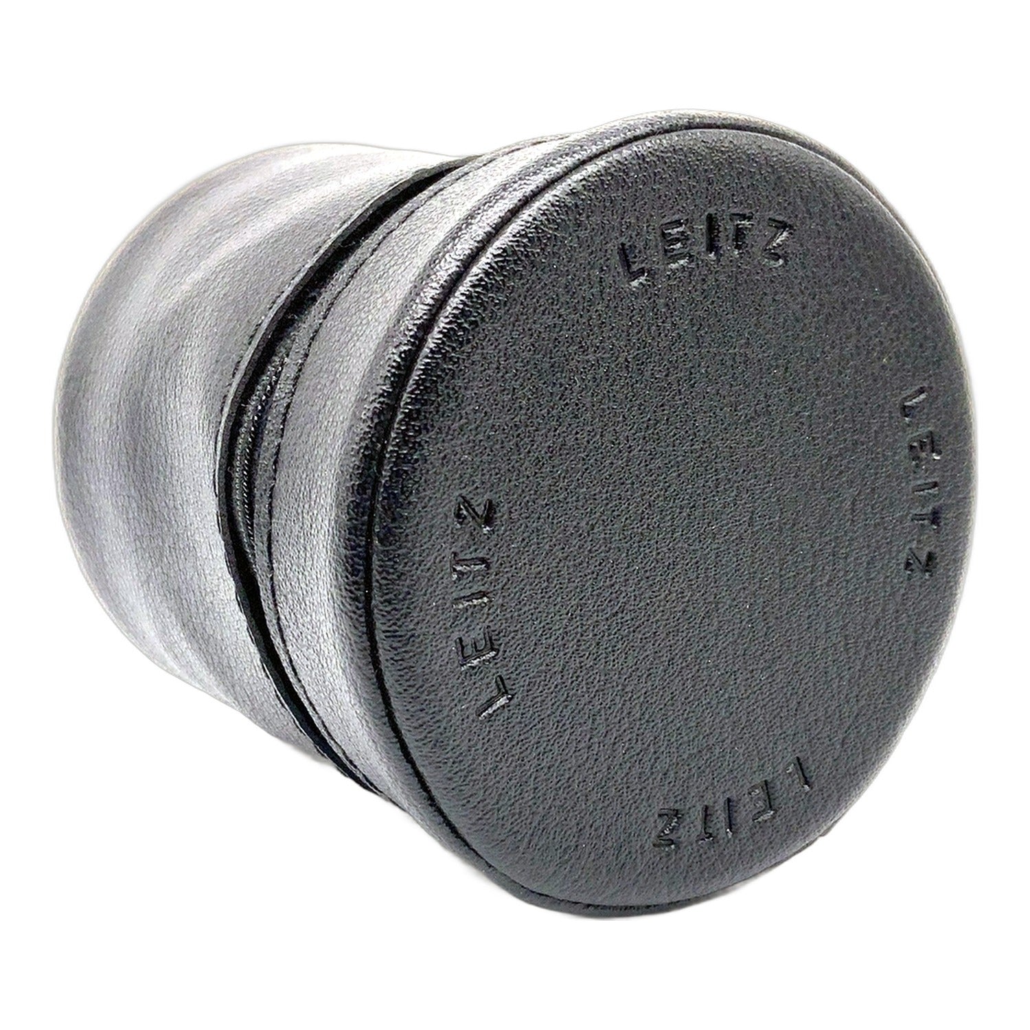 Leitz ca.10x9cm Leder Objektivtasche universell Tasche Schwarz Kameratasche