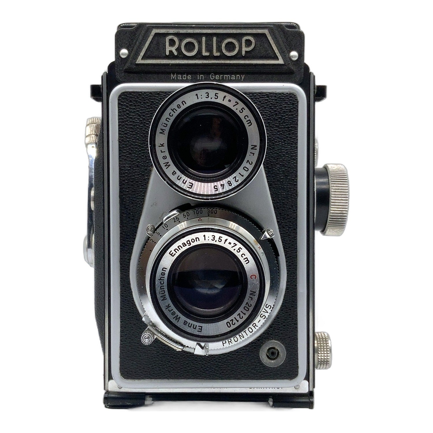 Lipca Rollop TLR mit Enna München Ennagon 7,5cm 1:3.5 zweiäugige Kamera