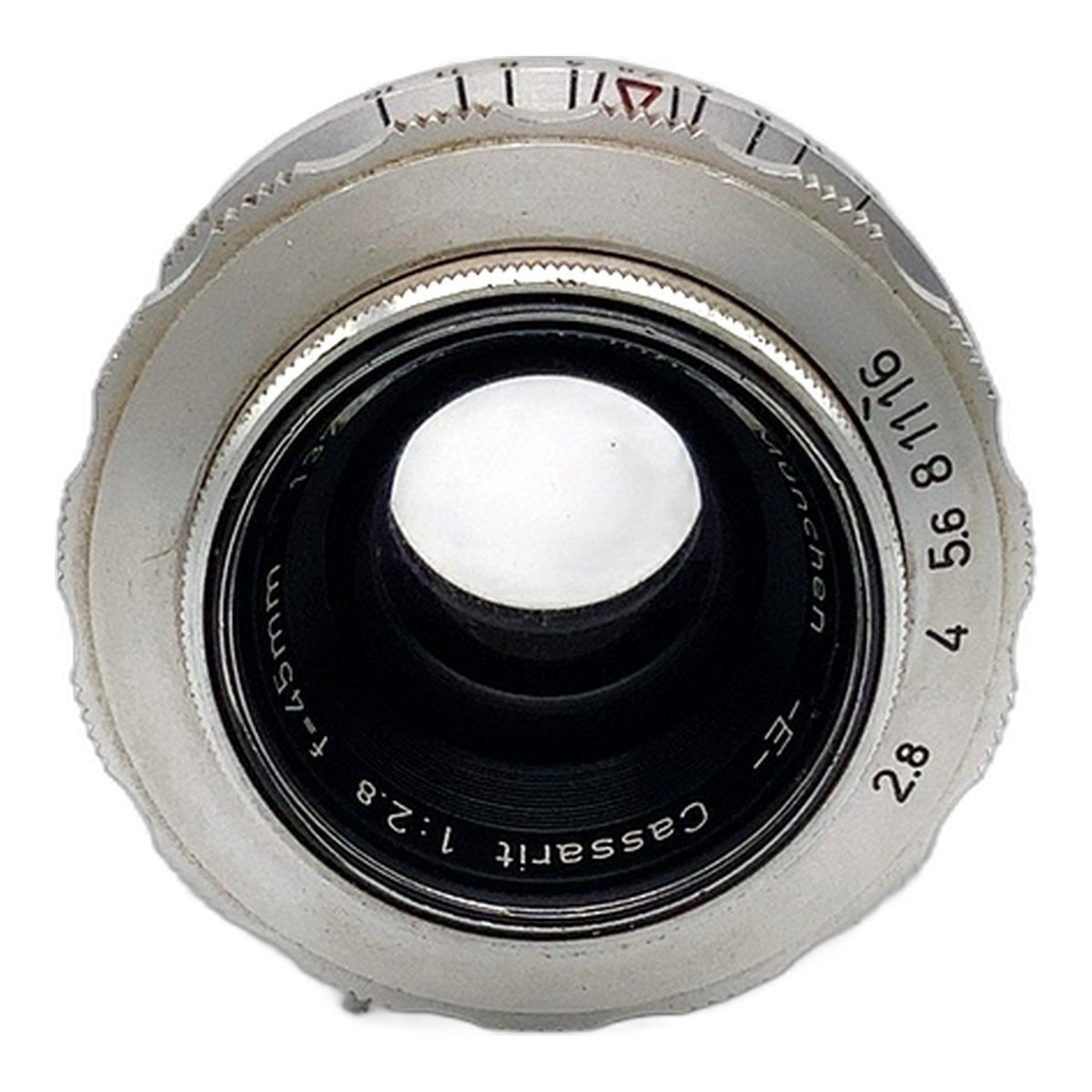 Steinheil München E Cassarit 45mm 1:2.8 Objektiv manuell Festbrennweite (M39)