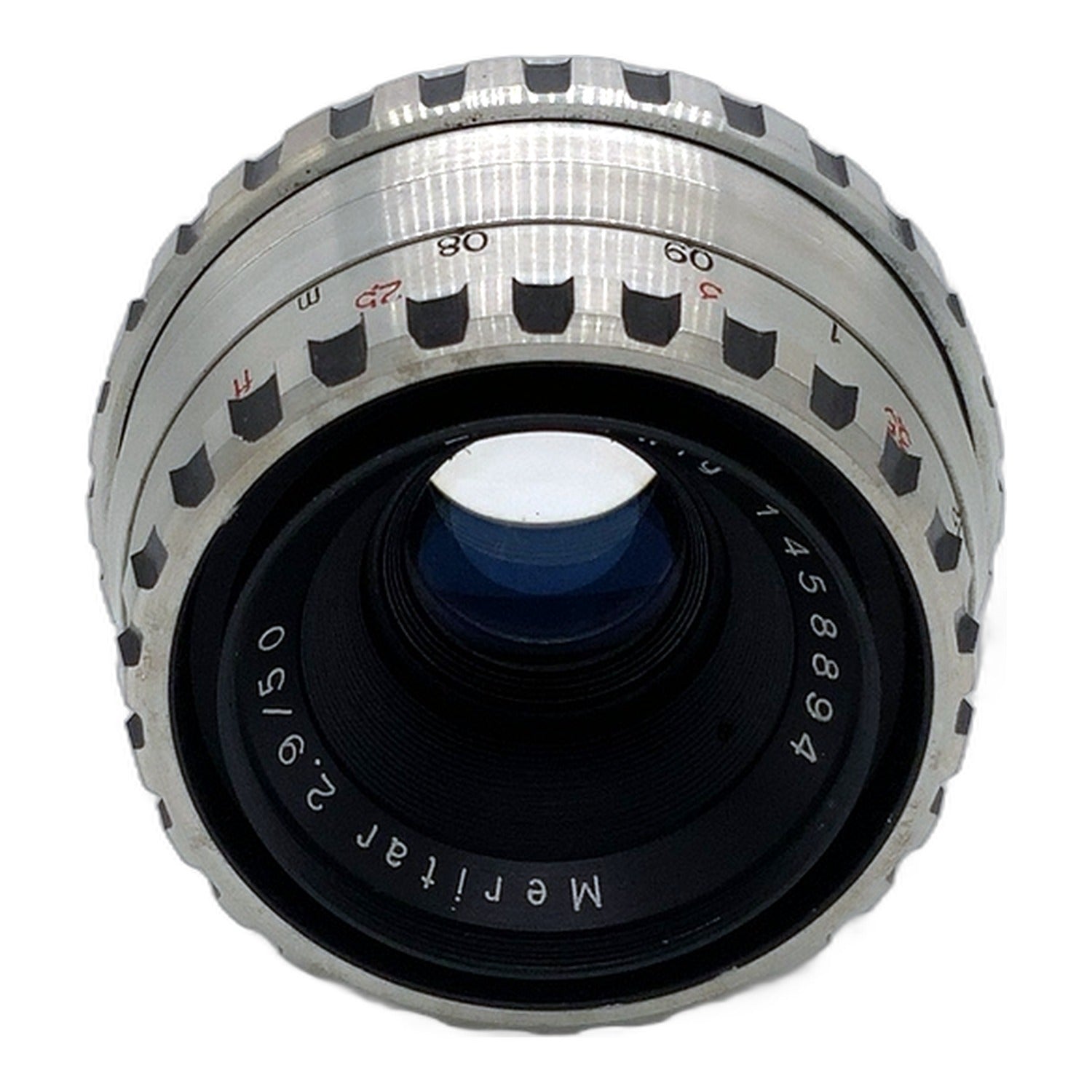 E. Ludwig Meritar 50mm 1:2.9 Objektiv manuell Festbrennweite (EXA) Text lesen!