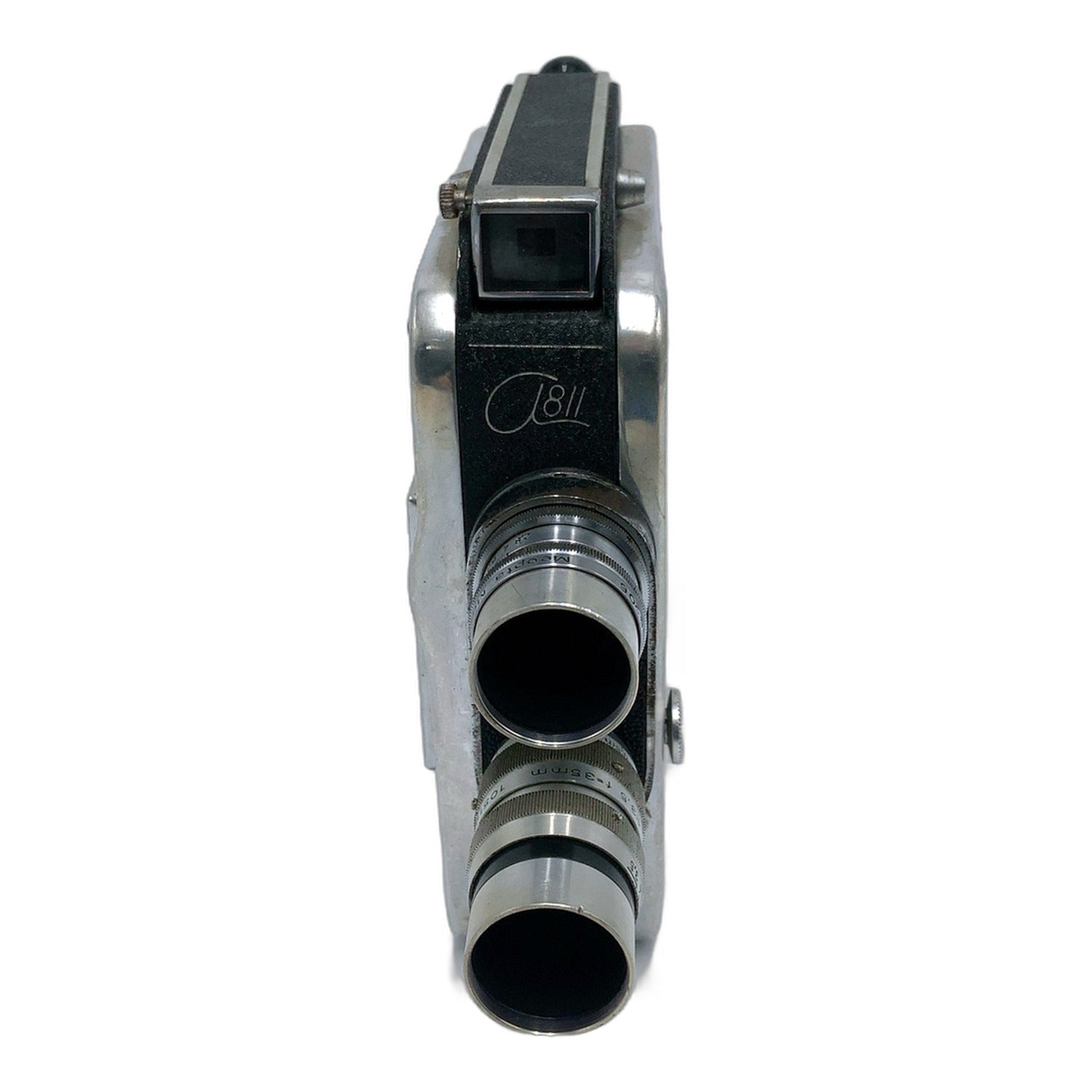 Meopta A811 Filmkamera mit Tele-Mirar 35mm 1:3.5/Mirar 12,5mm 1:2.8 Movie Camera