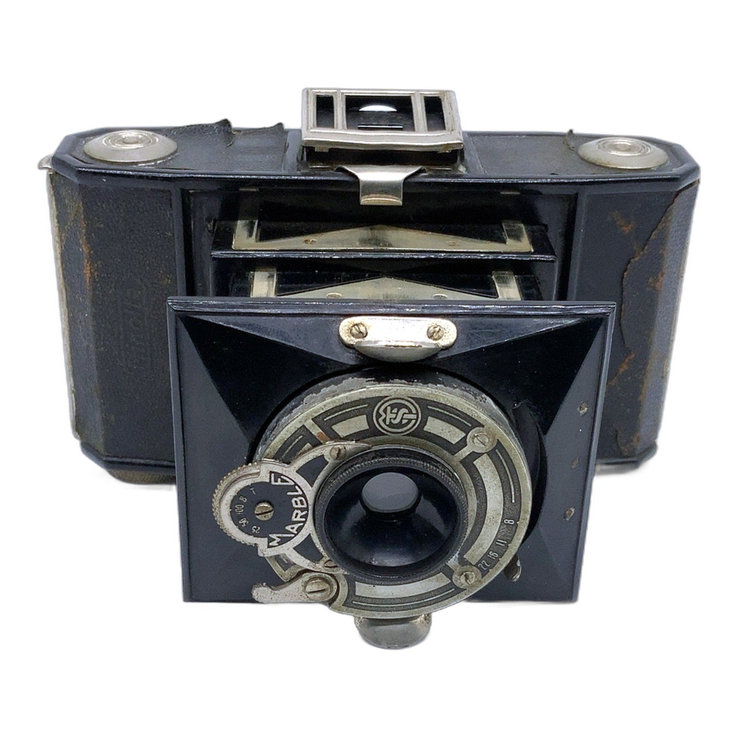 Minolta Best-Vest Marble Klappkamera mit 75mm 1:4.5 Folding Camera Balgenkamera