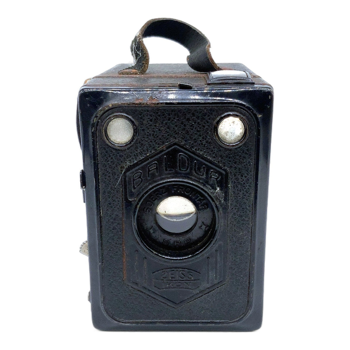 Zeiss Ikon Baldur Boxkamera mit Goerz Frontar Box Camera Kastenkamera