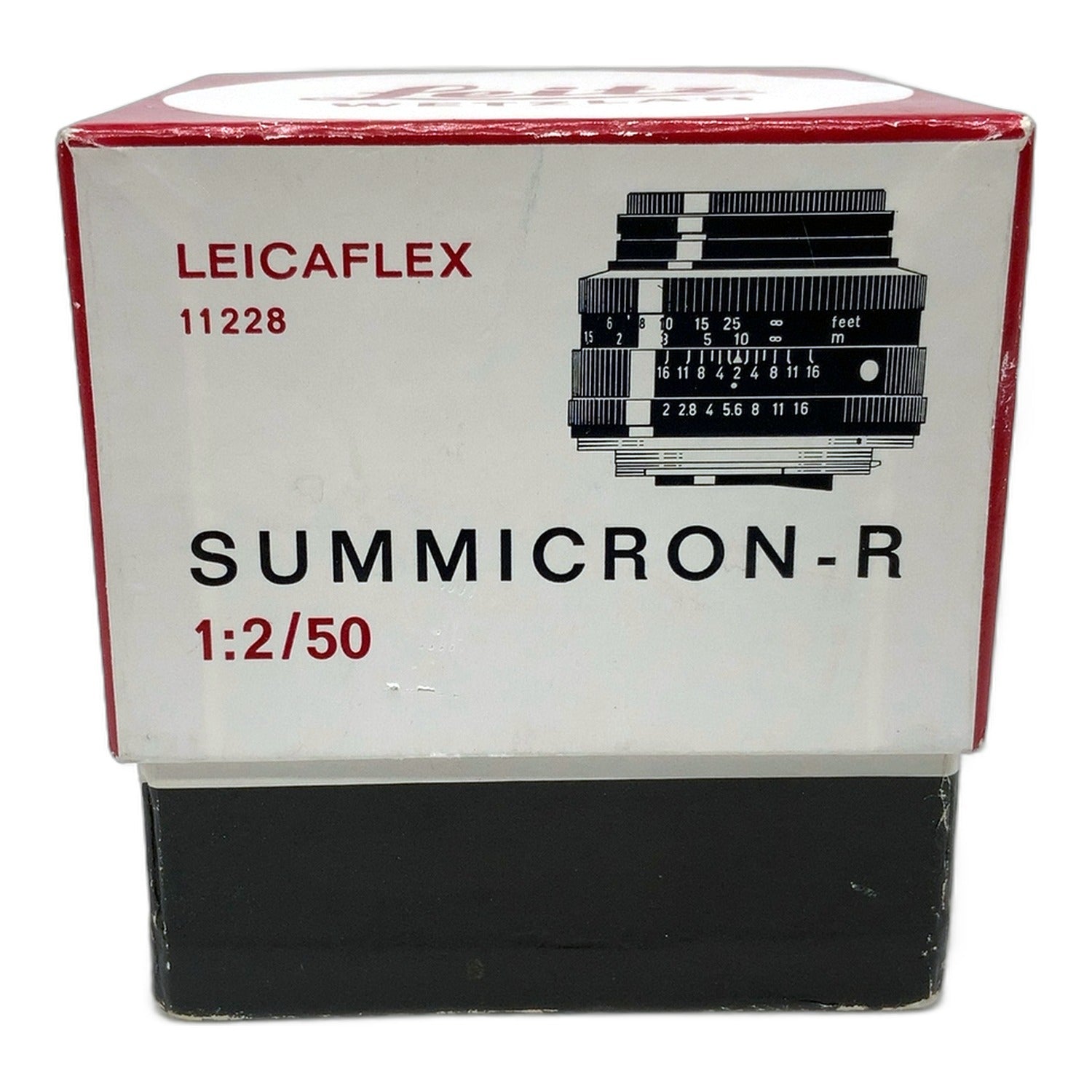 Leitz Leicaflex Summicron-R 1:2/50, OVP-Karton Tasche Bunt Kameratasche