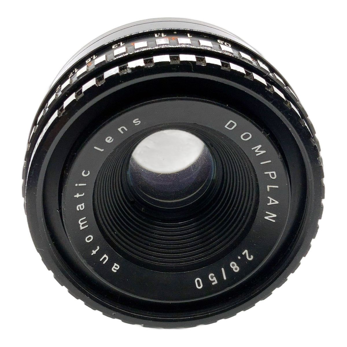 Meyer-Optik Görlitz Domiplan automatic 50mm 1:2.8 Objektiv (M42) Text lesen!
