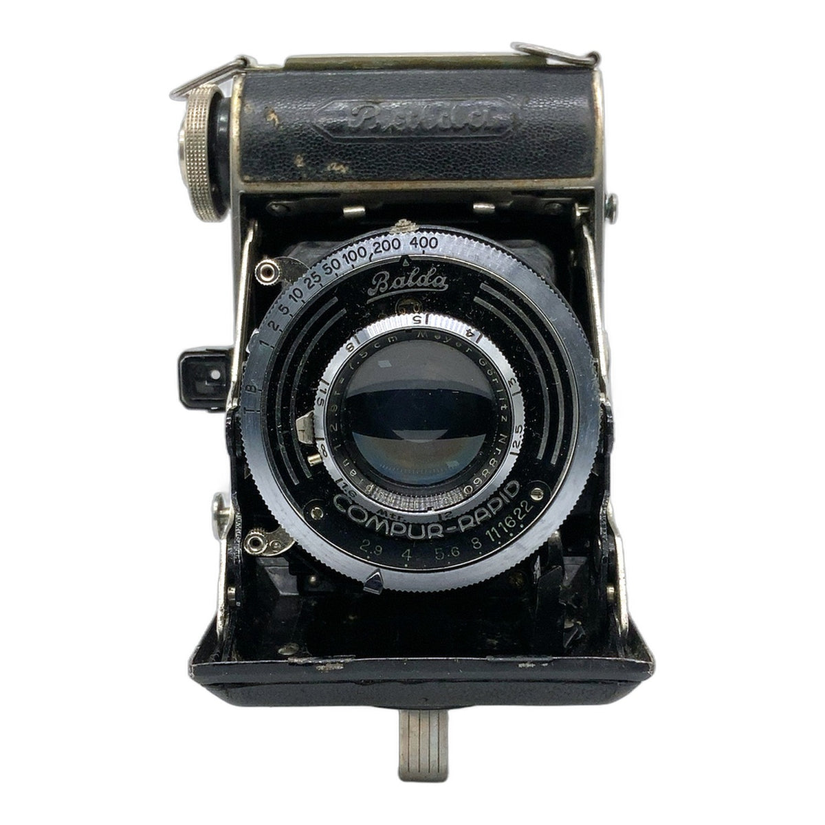 Balda Baldax Klappkamera mit Trioplan 7,5cm 1:2.9 Compur-Rapid Balgenkamera