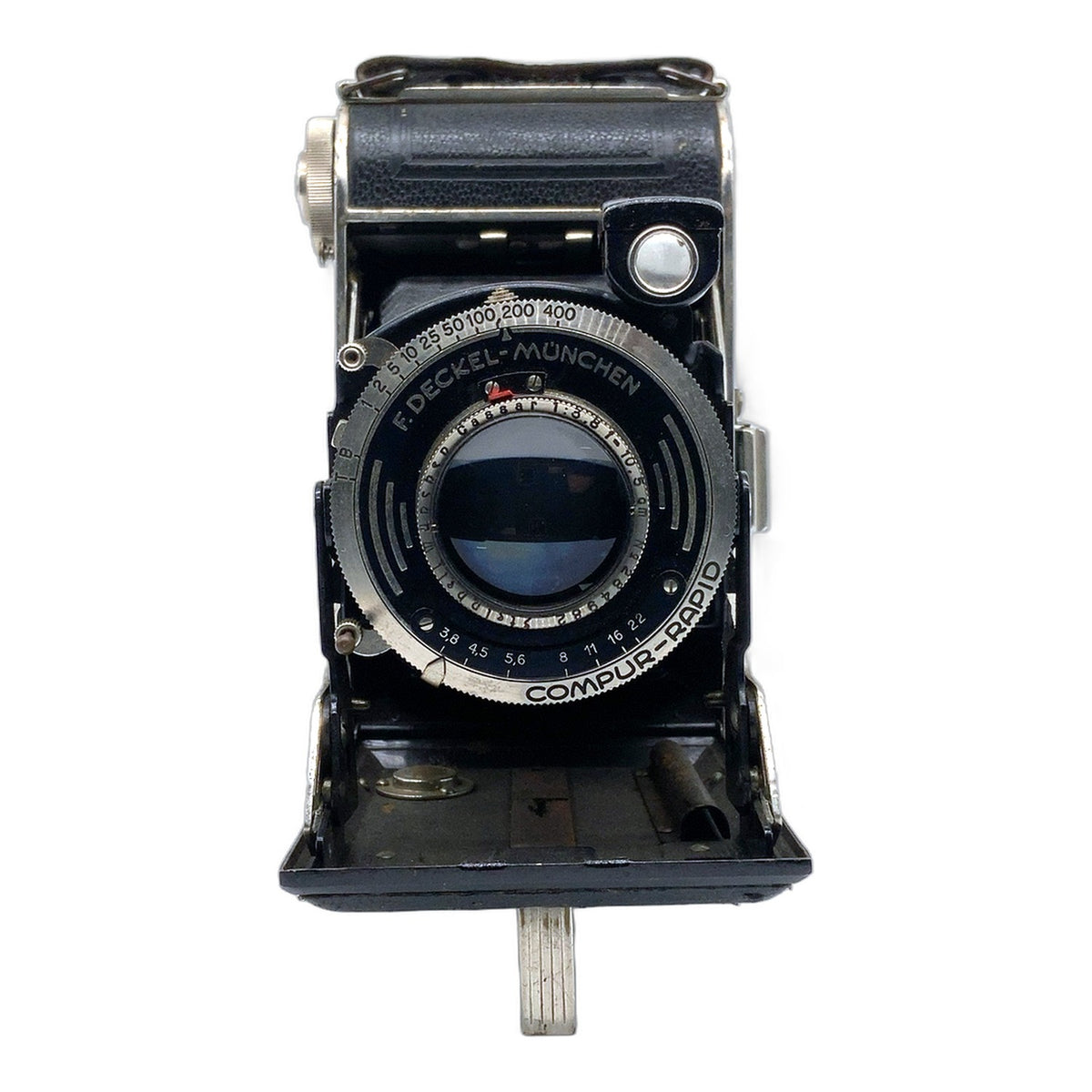 Certo Klappkamera mit Steinheil Cassar 10,5cm 1:3.8 Compur-Rapid Balgenkamera