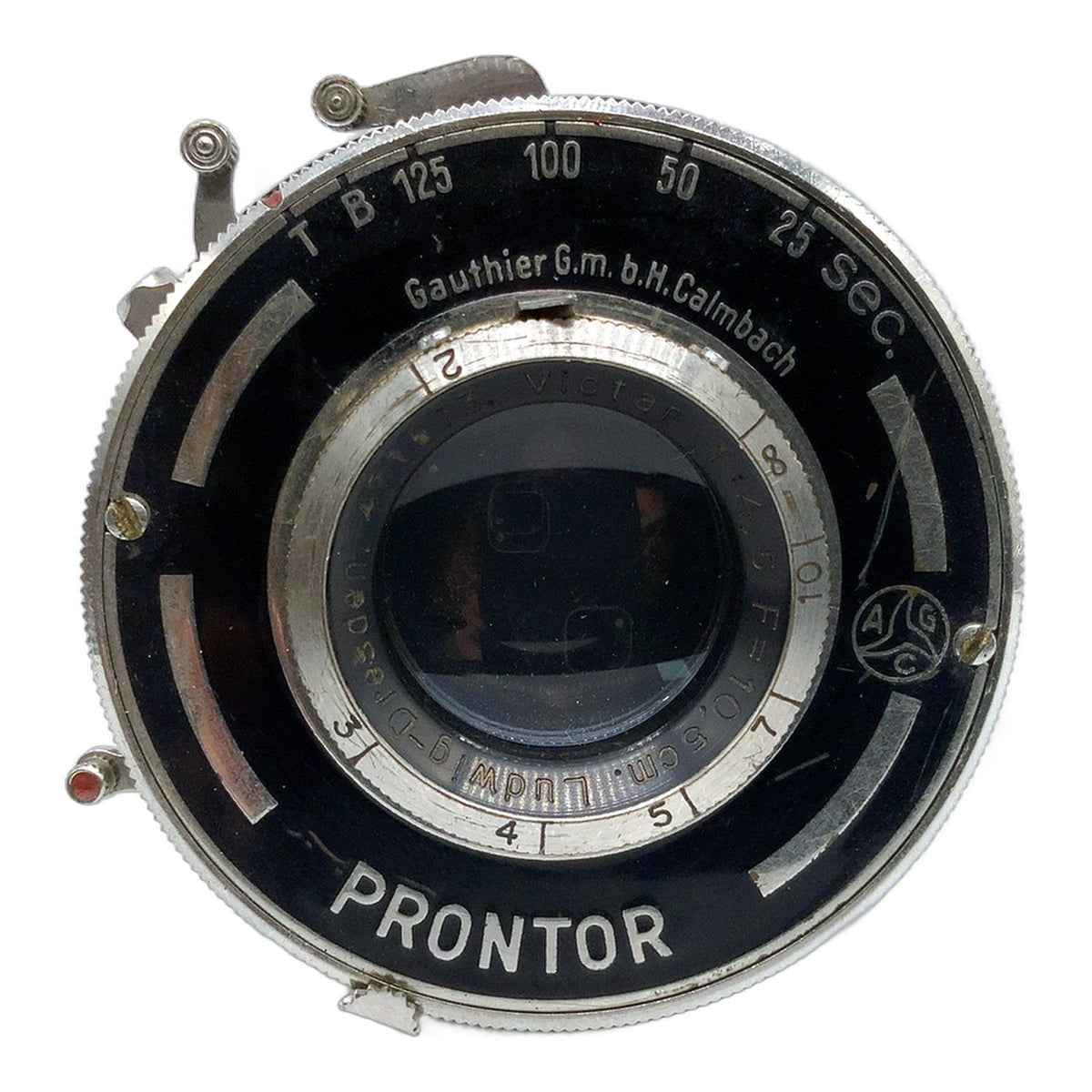 Ludwig-Dresden Victar 10,5cm 1:4,5 Objektiv Festbrennweite (33mm Gewinde)
