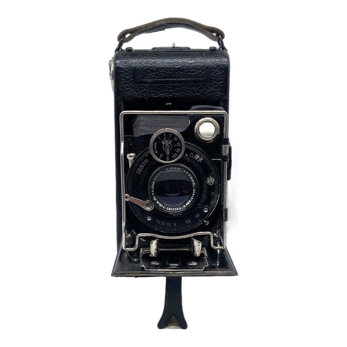 Klappkamera mit Anastigmat Pololyt10,5cm 1:4.5 Ibsor Folding Camera Balgenkamera
