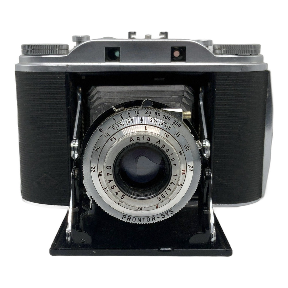 Agfa Isolette III Klappkamera mit Apotar 1:4.5 85mm Prontor-SVS Balgenkamera