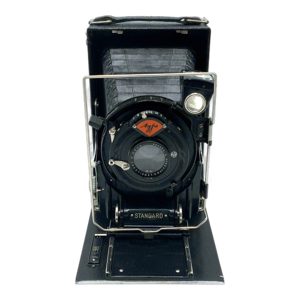 Agfa Standard Plattenkamera Anastigmat 13,5cm 1:6.3 mit 2 Kassettenschieber+Case
