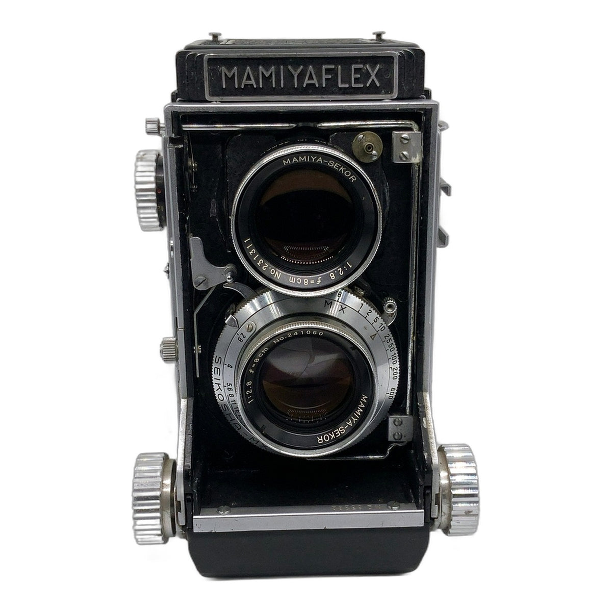 Mamiya Mamiyaflex C2 TLR mit Sekor 8cm 1:2.8 Seikosha-MX zweiäugige Kamera