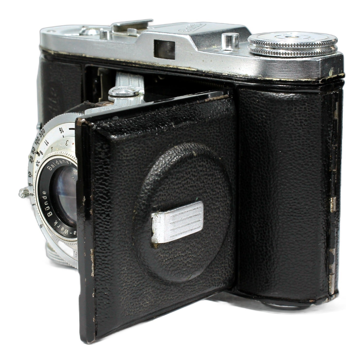 Balda Baldinette Klappkamera mit Baldanar 50mm 1:3.5 Folding Camera Balgenkamera
