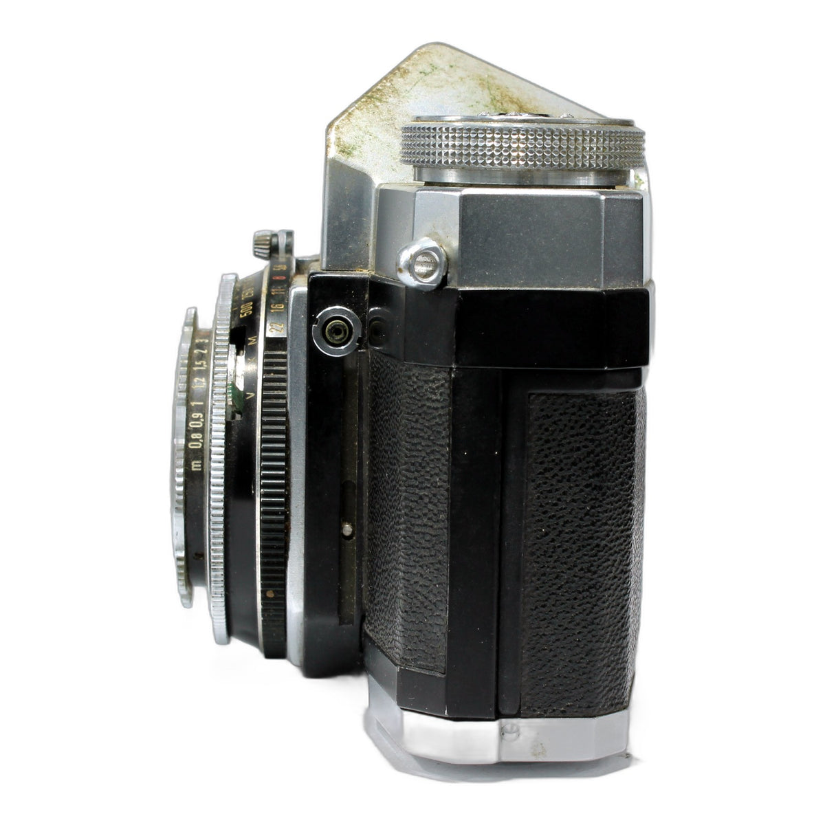 Zeiss Ikon Contaflex Kleinbild-Spiegelreflexkamera mit Carl Zeiss Tessar 45mm f/2.8, Synchro-Compur – defekt