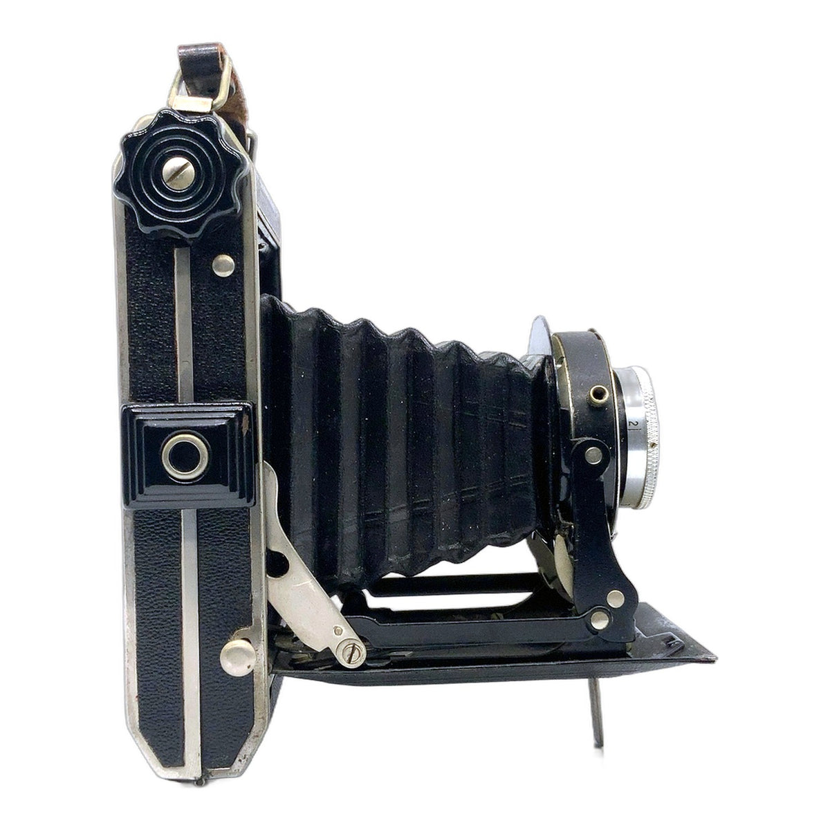 Beier Beirax Klappkamera mit E.Ludwig Meritar 1:4.5 f=105mm Balgenkamera