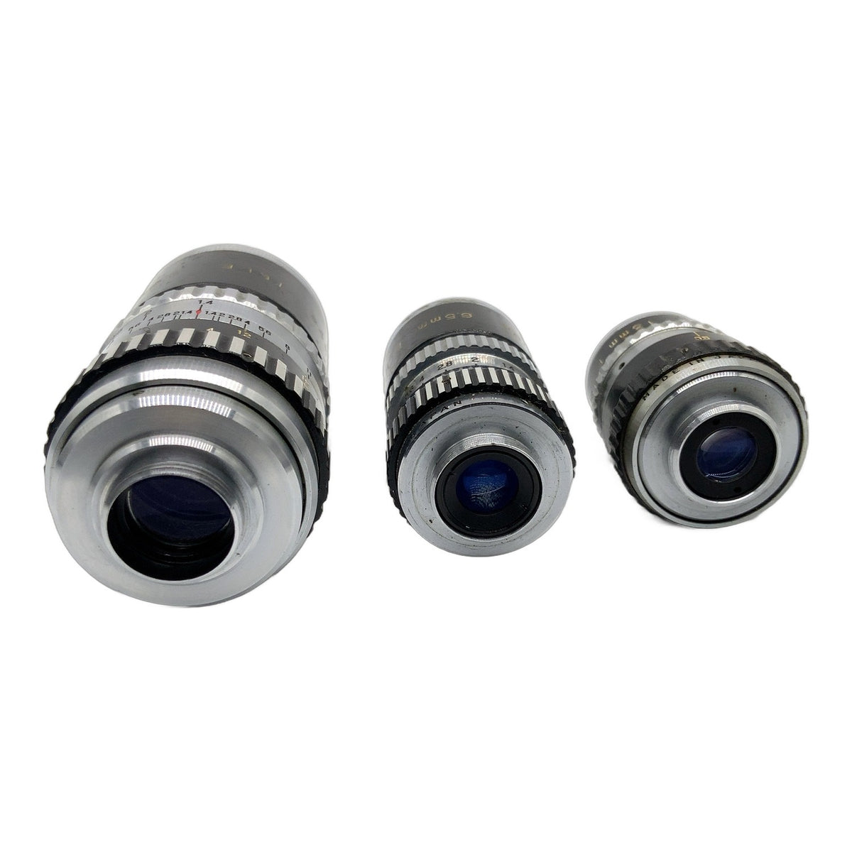 Sankyo Wide Standard Tele 6,5mm/13mm/38mm 1:1.4 Objektiv Set Super 8 (D-Mount)