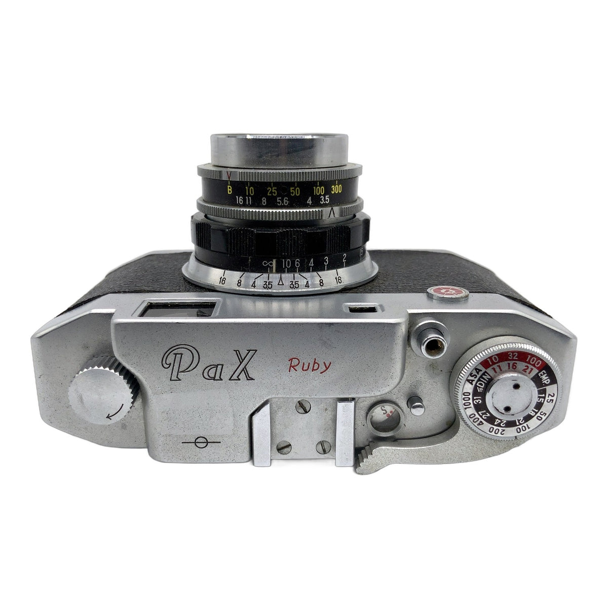 PaX Ruby Messsucherkamera mit Colour Luna 45mm 1:3.5 Rangefinder Camera