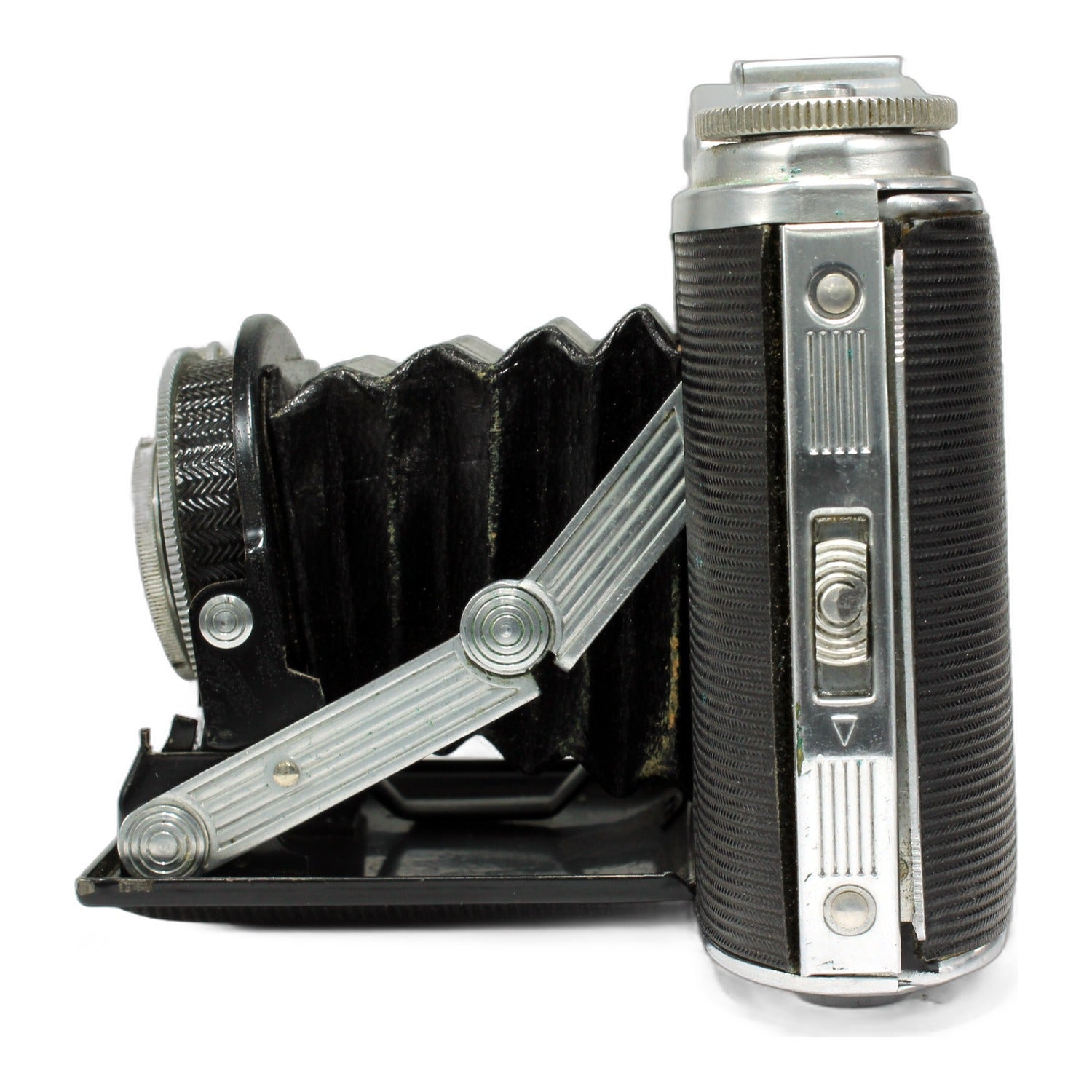 Agfa Isolette II Klappkamera mit Apotar 1:4.5 85mm Compur-Rapid Balgenkamera