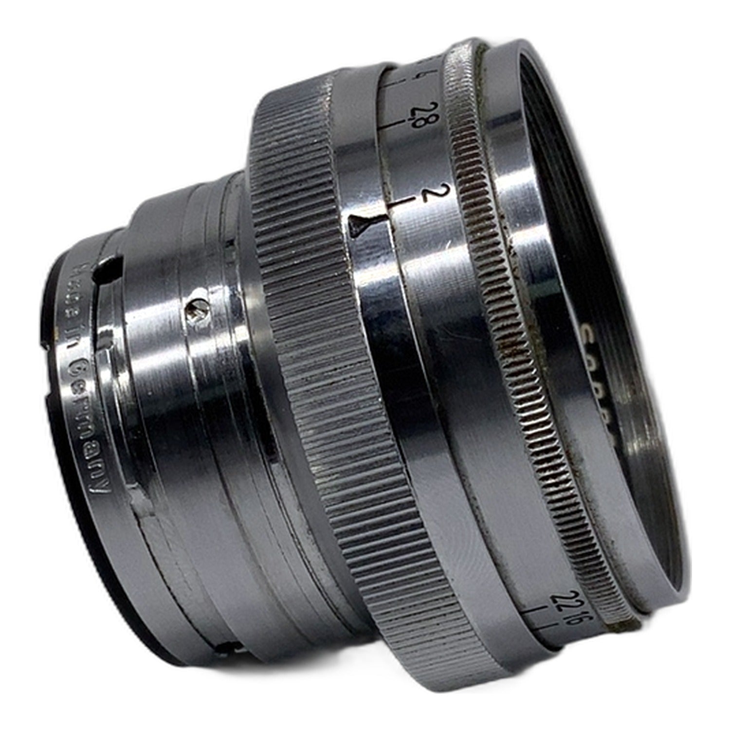 Zeiss-Opton Sonnar red T 50mm 1:2 Objektiv Festbrennweite (Contax RF) Pilz!