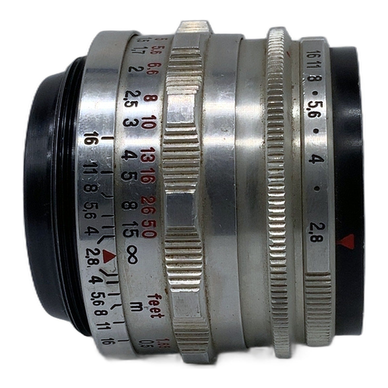 Carl Zeiss Jena Q1 Tessar red T 50mm 1:2.8 Objektiv manuell Festbrennweite (M42)