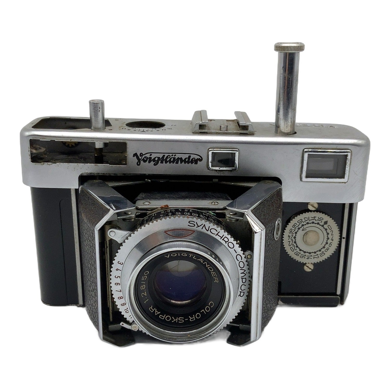Voigtländer Vitessa Klappkamera mit Color-Skopar 50mm 1:2.8 Löst aus!