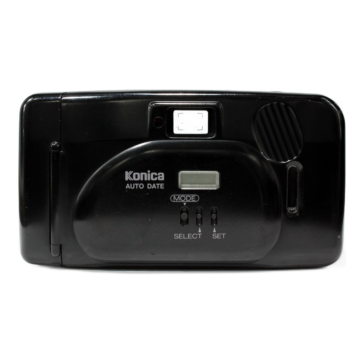 Konica Pop-Super Point&Shoot Schwarz Auto Flash Focus Free Analogkamera 35mm