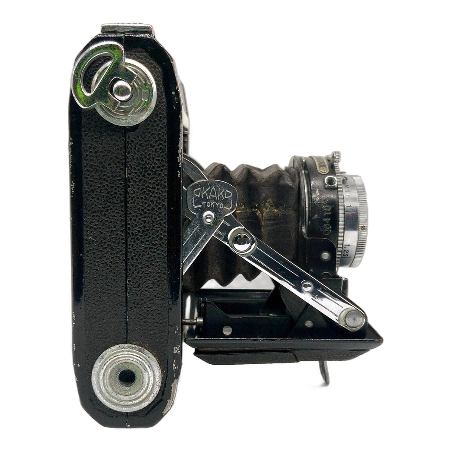 Okako Waltax Klappkamera mit Kolex Anastigmat 7cm 1:3.5 Dabit-Super Analogkamera
