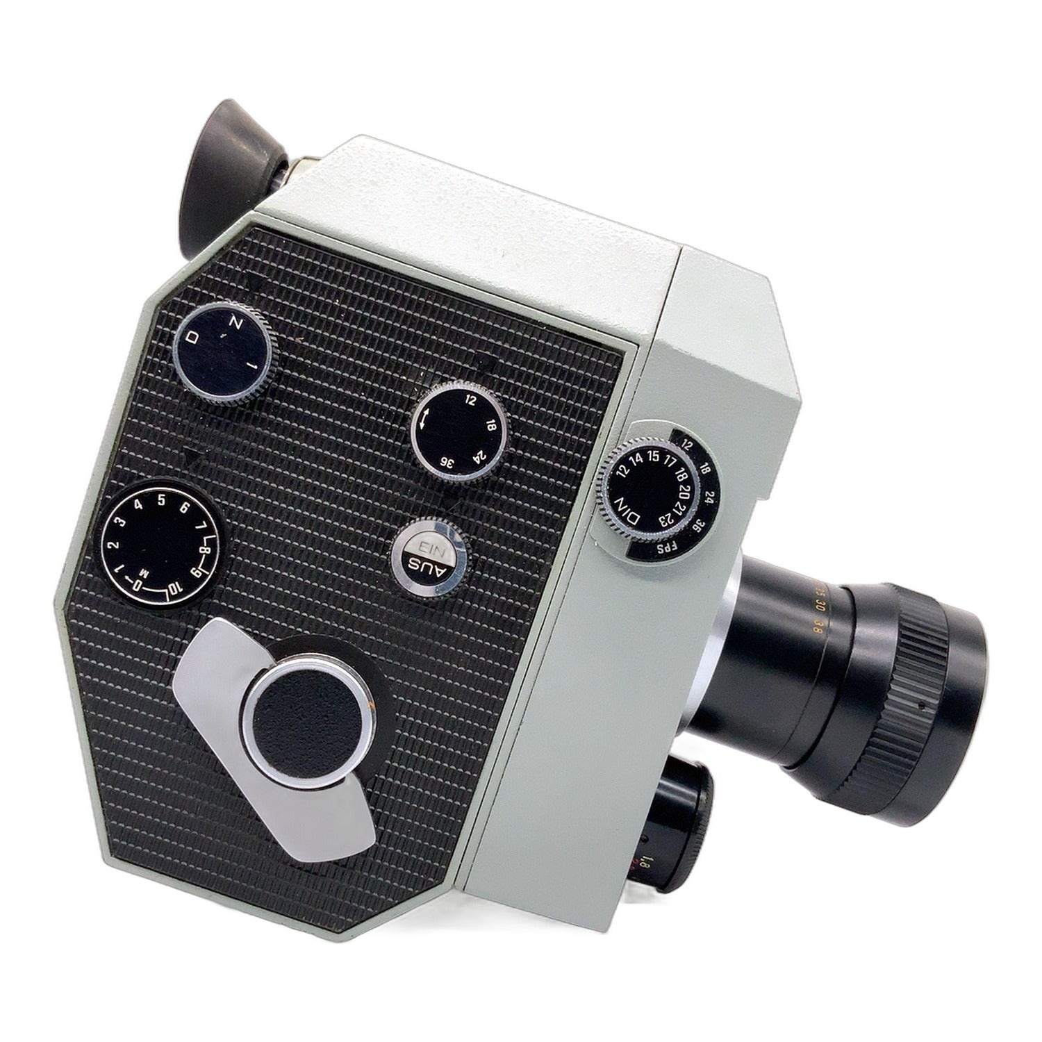 Zenit Quarz DS8-3 Filmkamera mit Meteor-8M 1,8/9-38mm Cine Camera Movie Camera