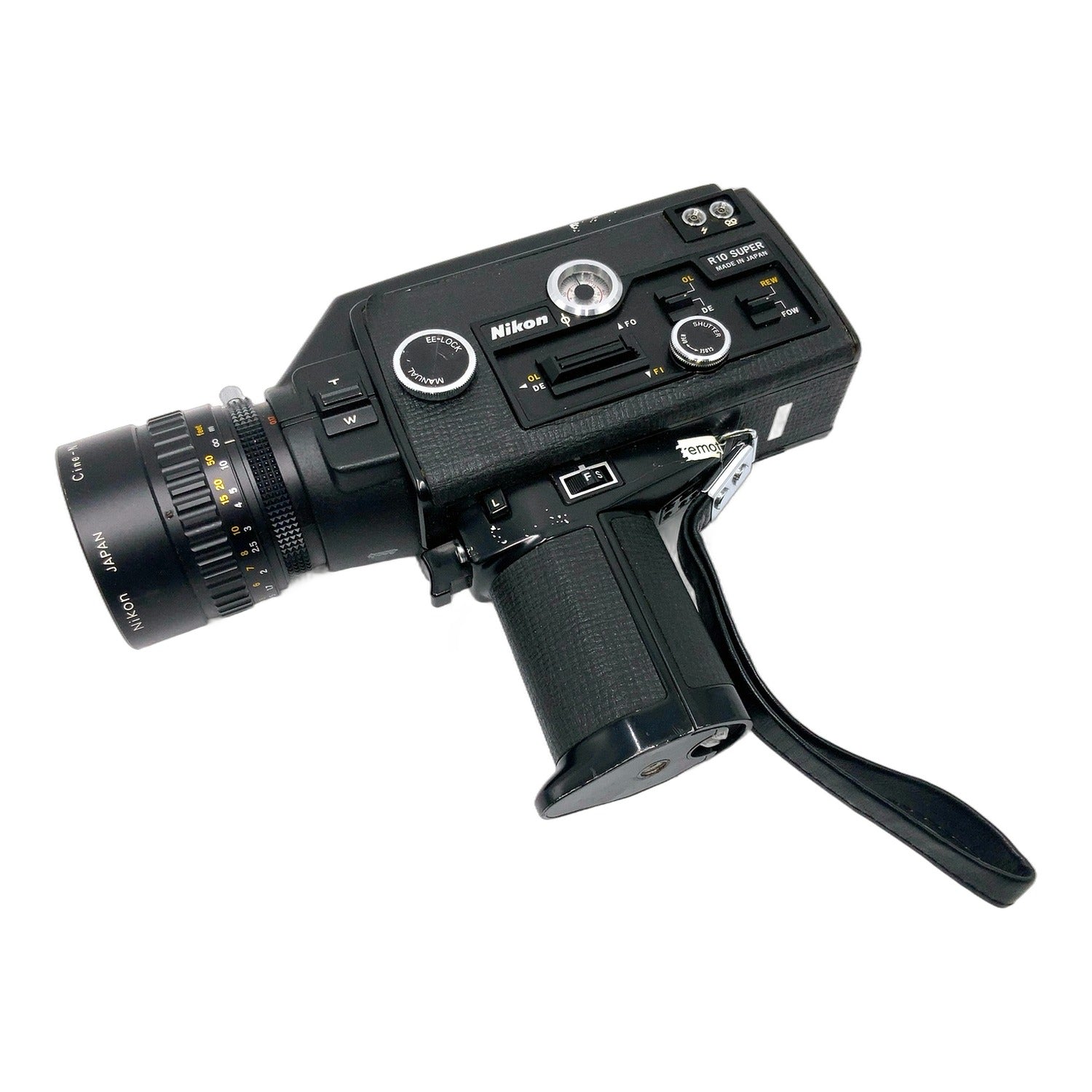 Nikon R10 Super Filmkamera mit Cine-Nikkor Zoom-C Macro 7-70mm 1:1.4 defekt!