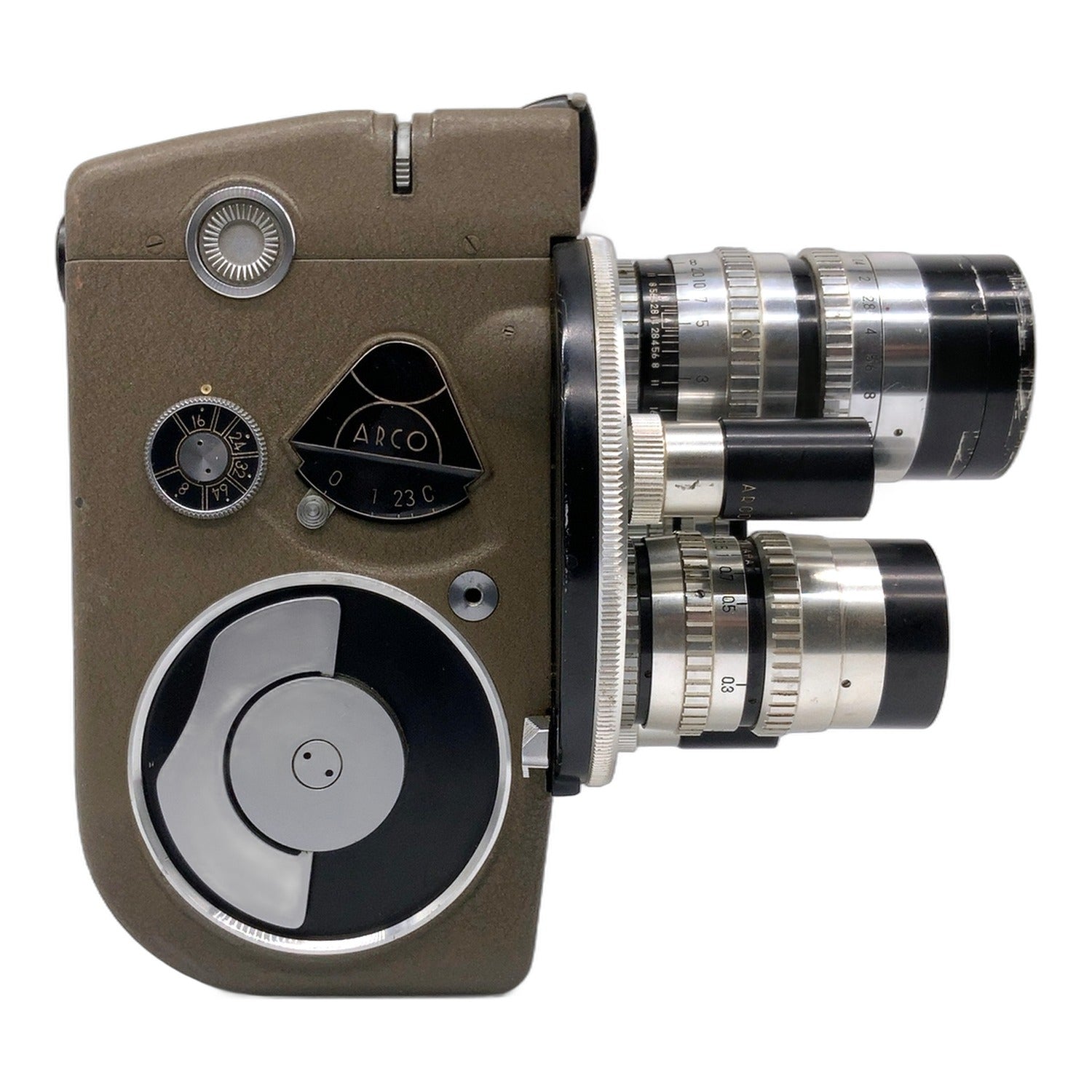 Arco Eight 803A Filmkamera mit 6,5mm / 13mm / 38mm 1:1.4 Movie Camera
