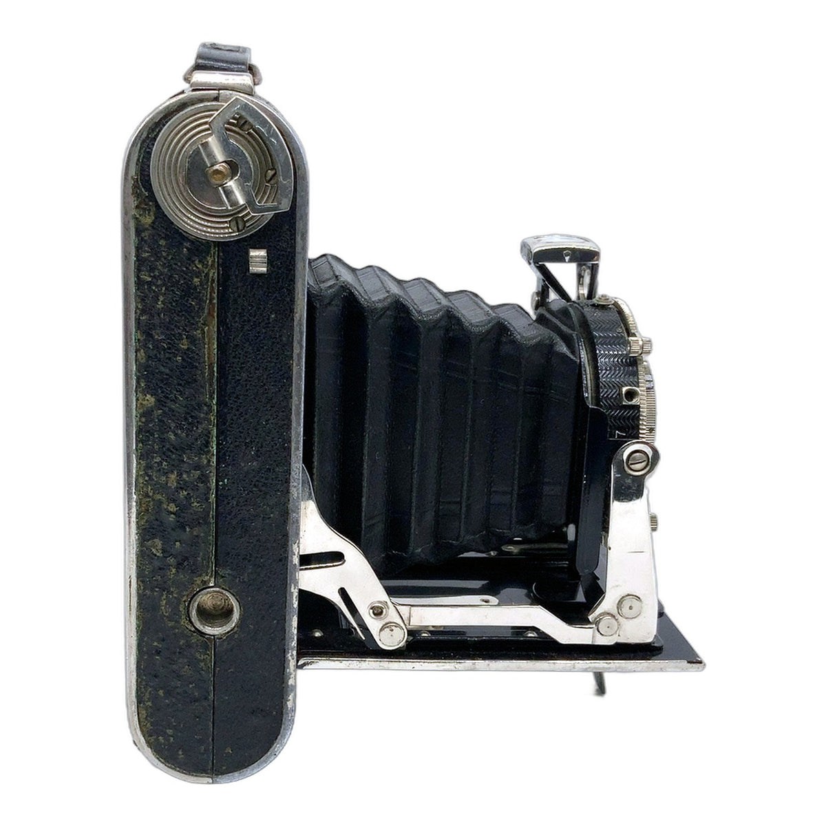 Rodenstock Klappkamera mit Trinar-Anastigmat10,5cm 1:4.5 Compur Balgenkamera