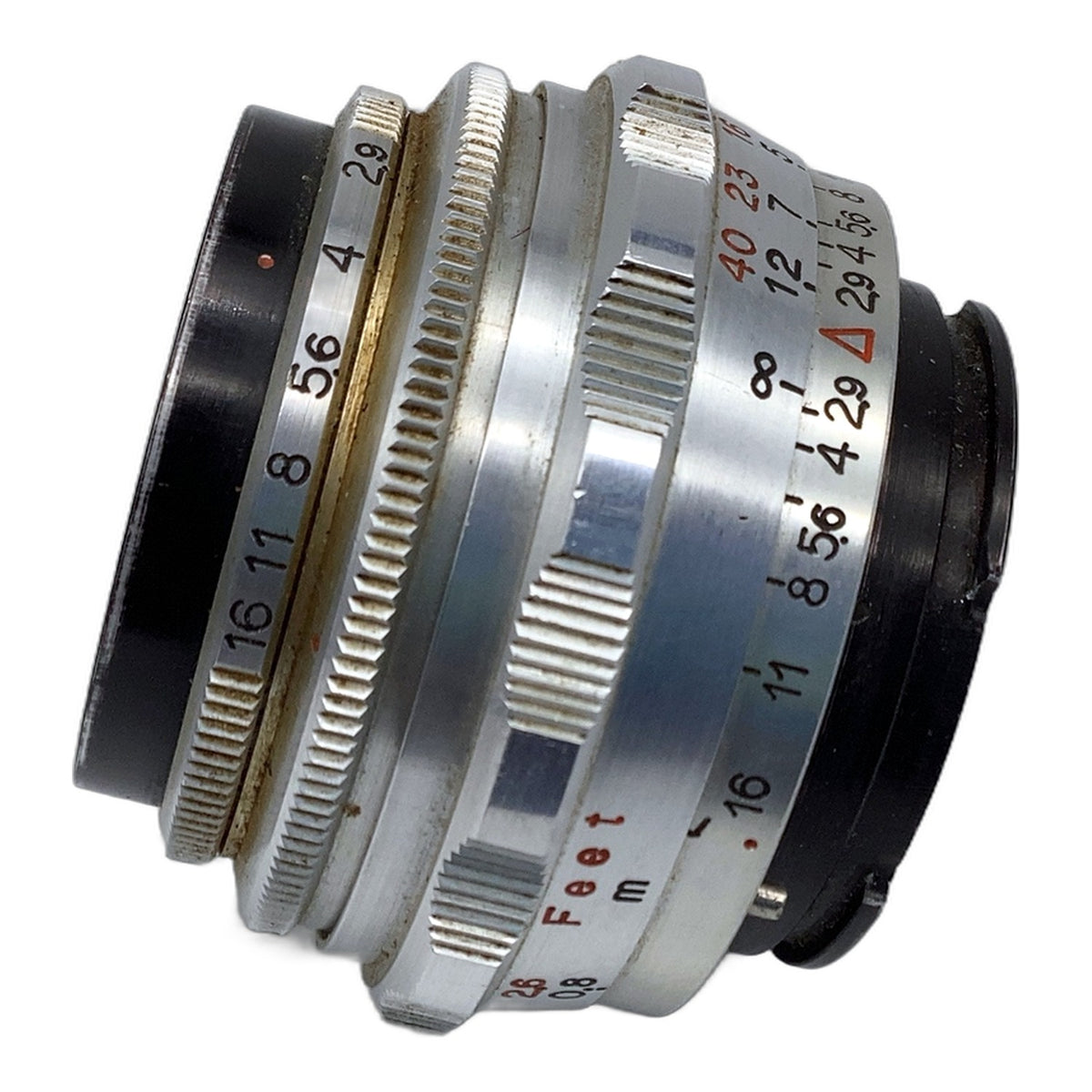 E. Ludwig Meritar red V 50mm 1:2.9 Objektiv manuell Festbrennweite (EXA) Nebel!