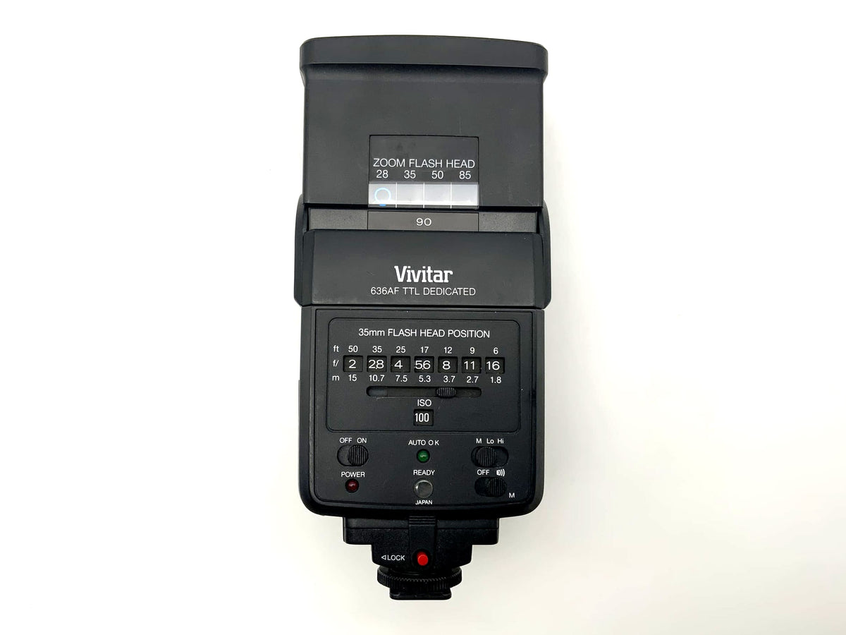 Vivitar 636AF Camera Flash, Flash Unit, Clip-on Flash, Auto Focus Illuminator