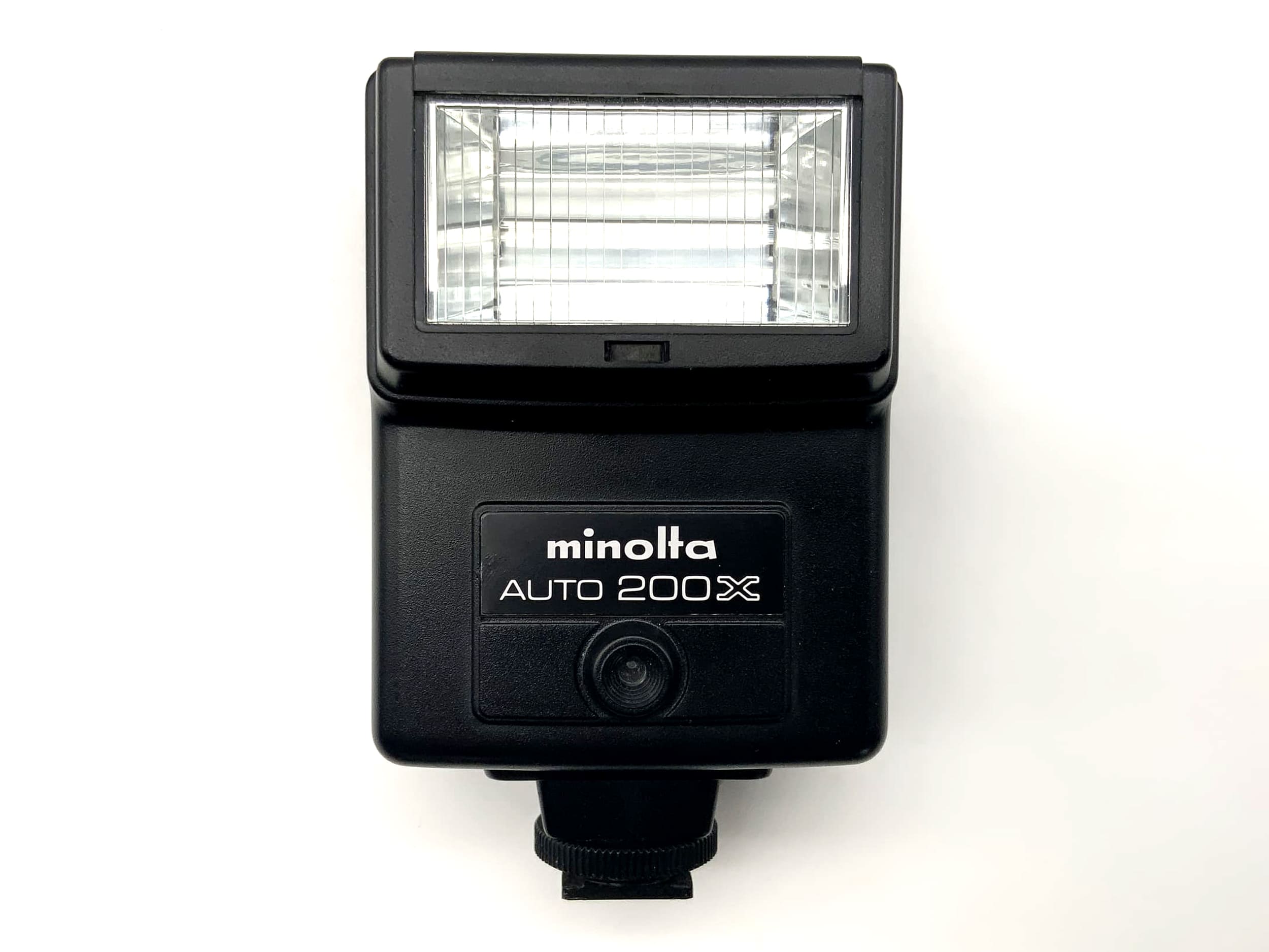 Minolta Auto 200x Kamera Blitz Blitzgerät Aufsteckblitz Flash Licht