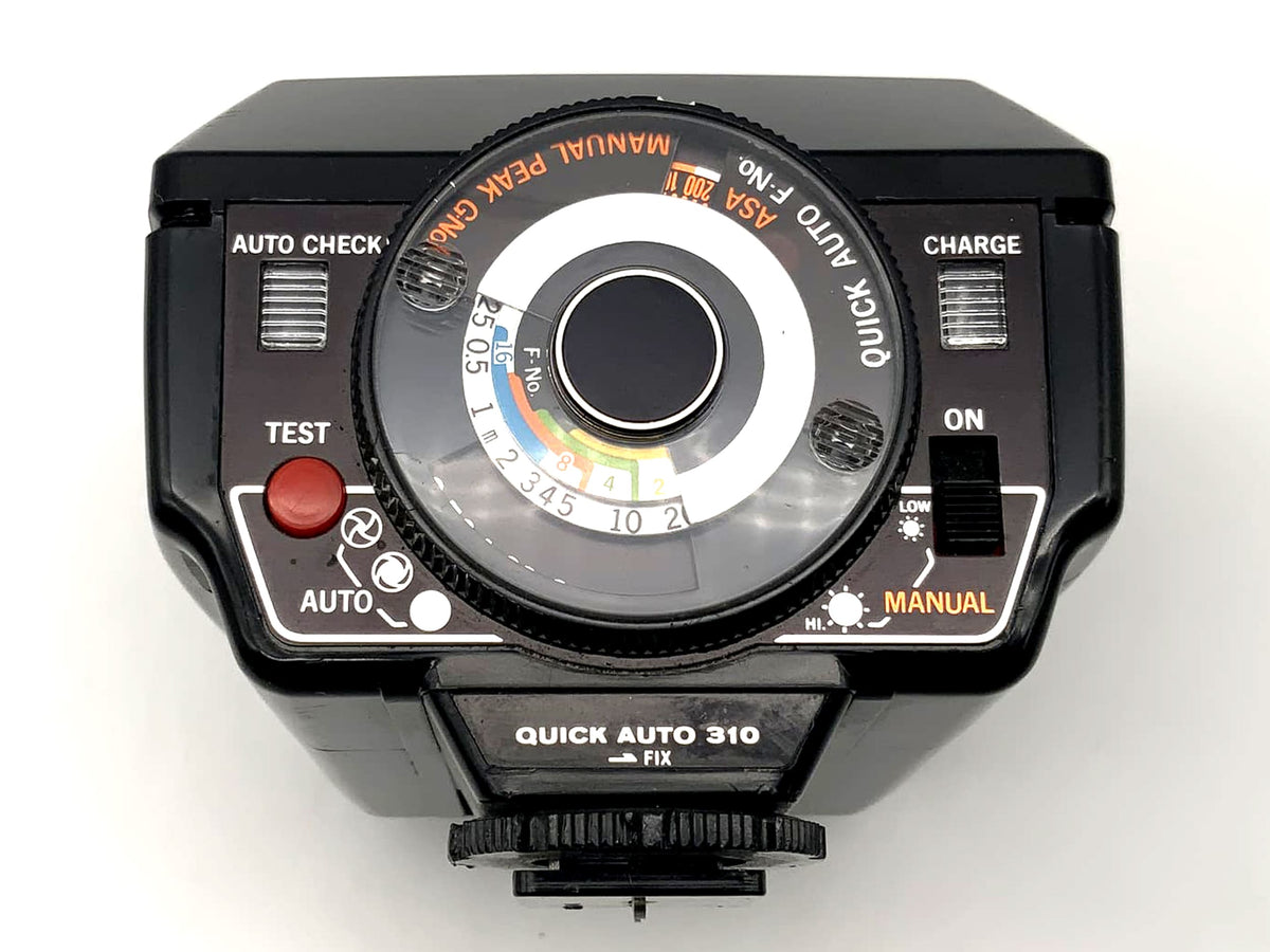 Flash automatique TTL Olympus OM System quick auto 310 (griffe 2 uniquement)