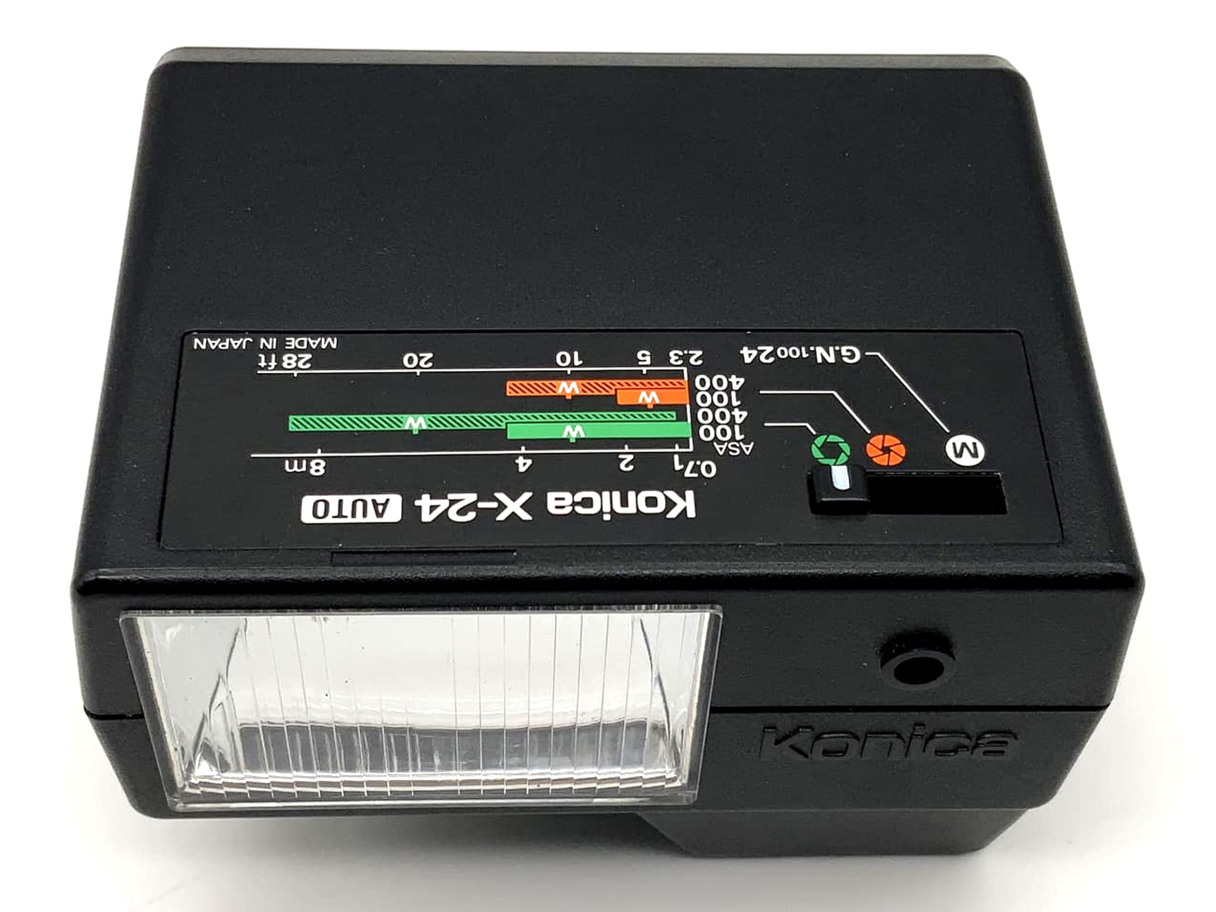 Konica X-24 Auto Blitzgerät Kamera Blitz Aufsteckblitz Flash Licht