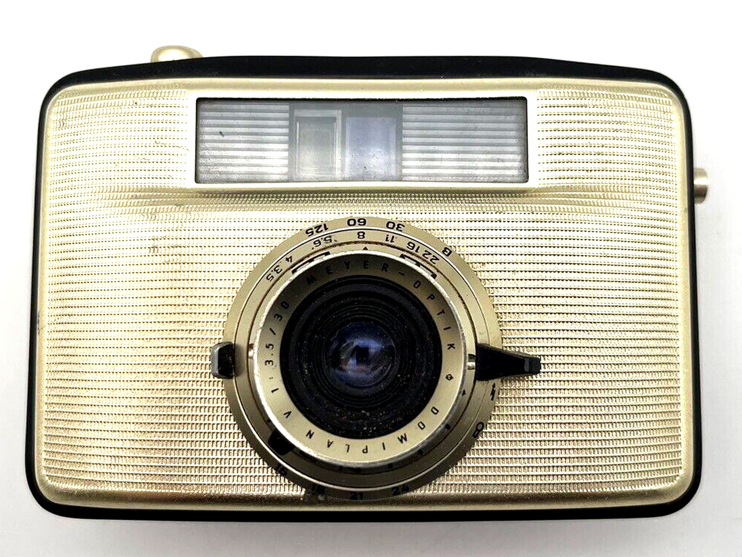 Pentacon Penti I Meyer Optik Domiplan 3.5/30, appareil photo compact argentique 35 mm