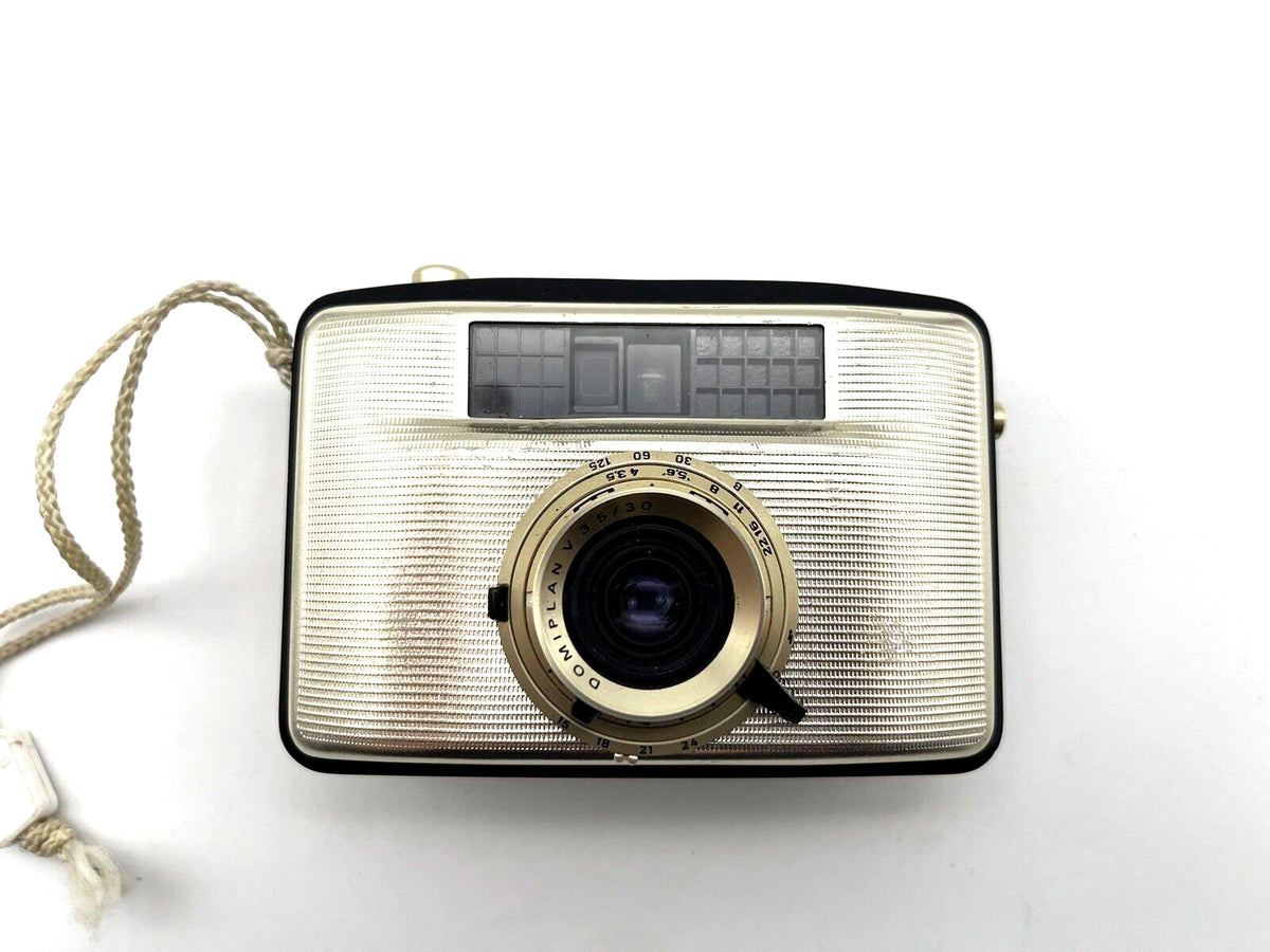 Pentacon Penti II Meyer Optik Domiplan 3.5/30, appareil photo compact argentique 35 mm