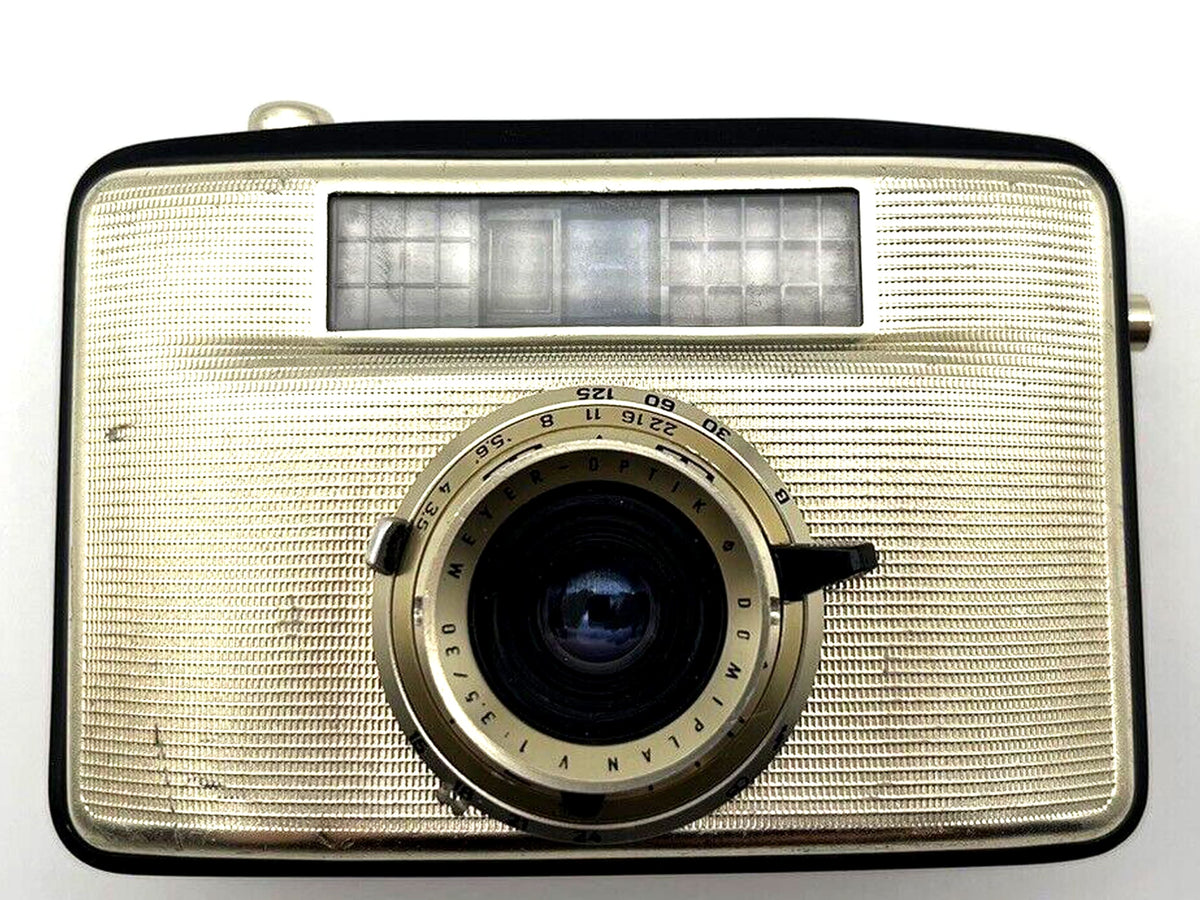 Pentacon Penti II Meyer Optik Domiplan 3.5/30, appareil photo compact argentique 35 mm
