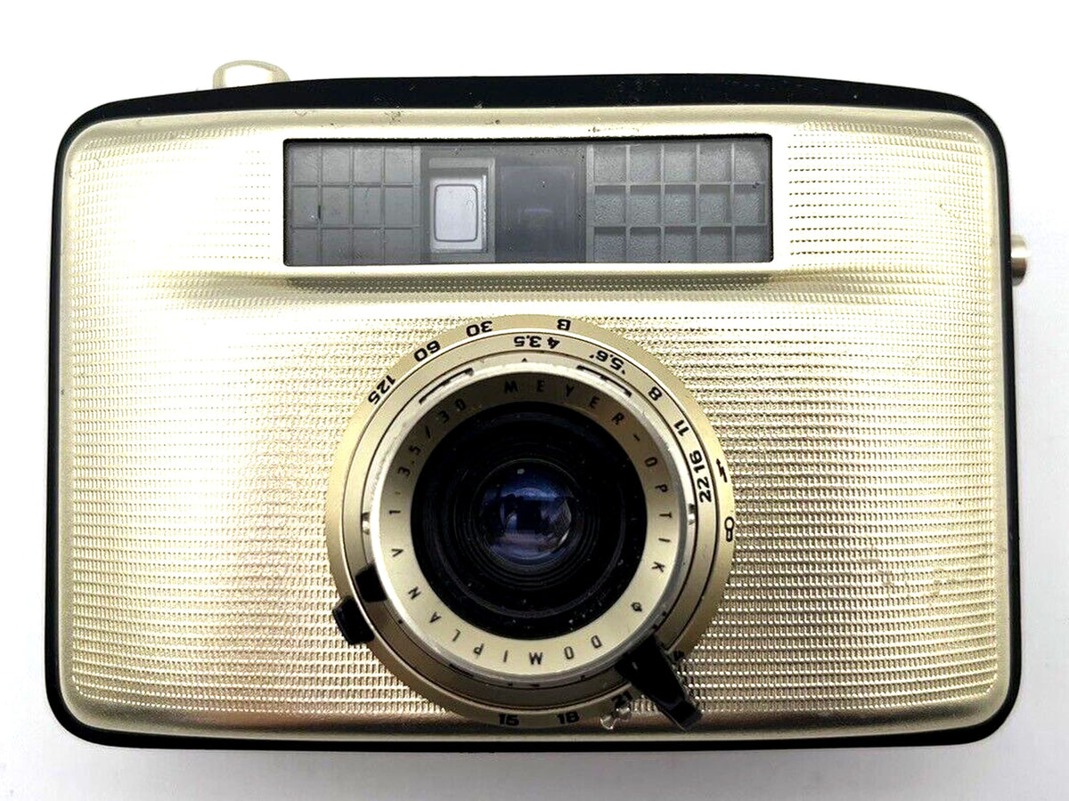 Pentacon Penti II Meyer Optik Domiplan 3.5/30, appareil photo compact argentique 35 mm